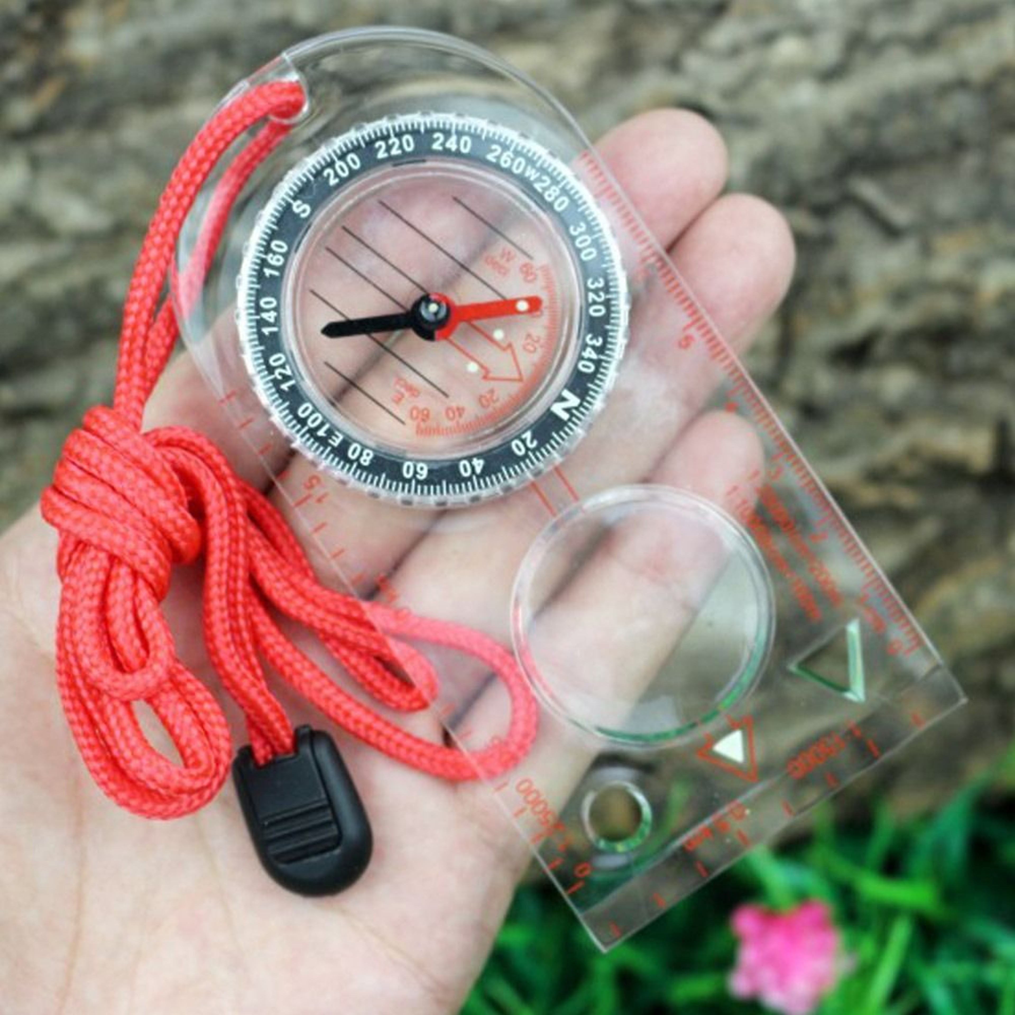 Orienteering Baseplate Compass for Hiking & Camping Tactical Lensatic Army Gear – view 3