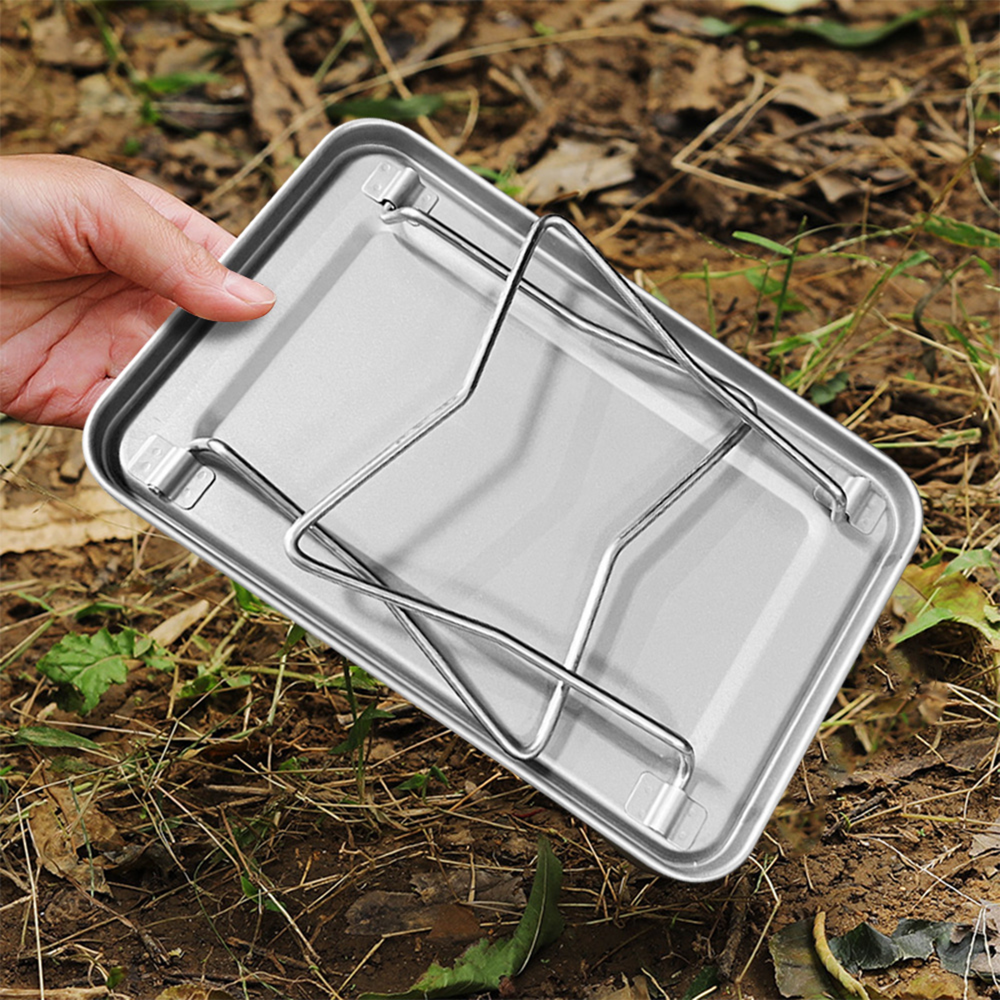 Ultralight Portable Mini Titanium Camping Table Versatile Foldable Picnic  BBQ Table For Outdoors 4