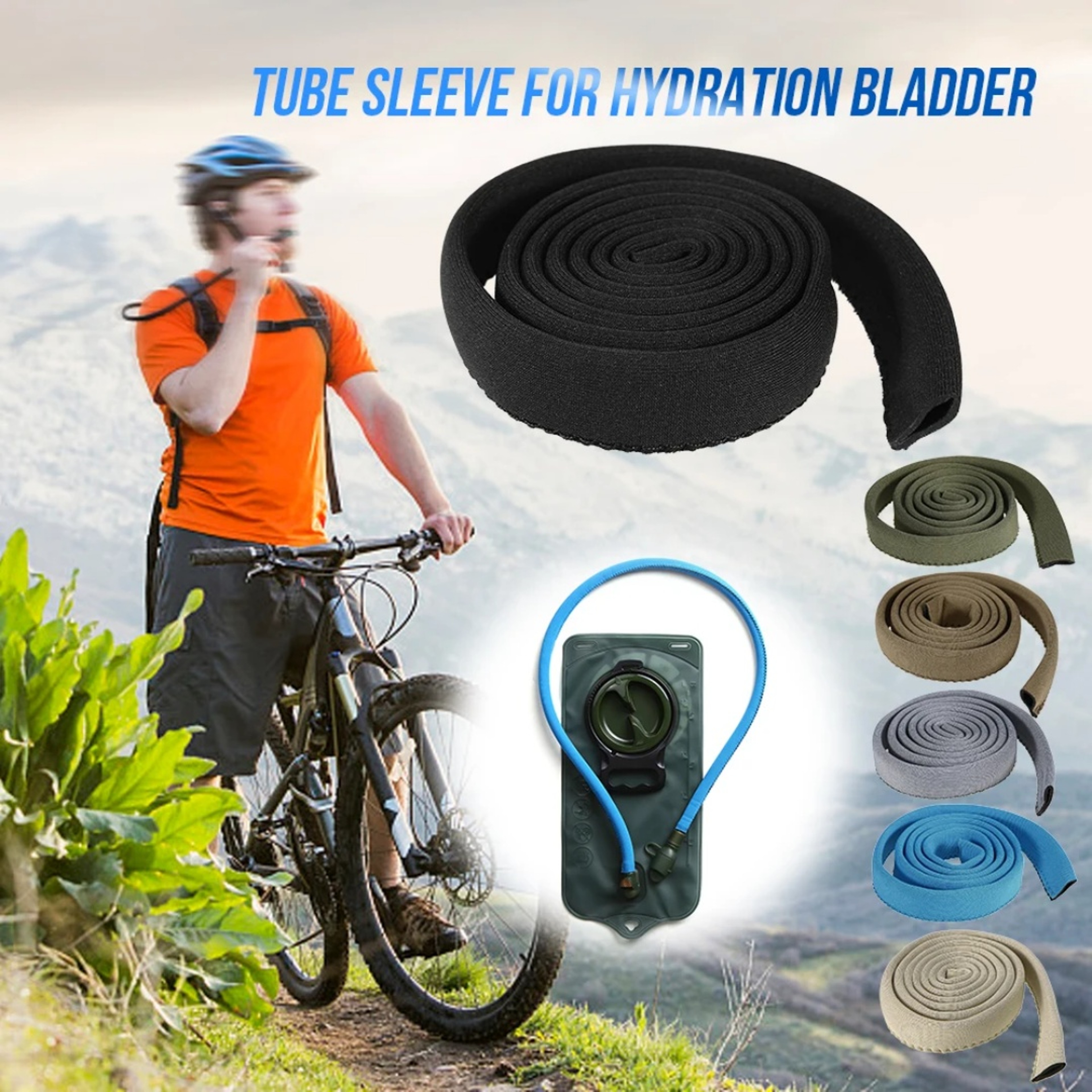 Hydration Tube Insulation Cover for Outdoor Adventures Water Bladder Sleeve – view 1