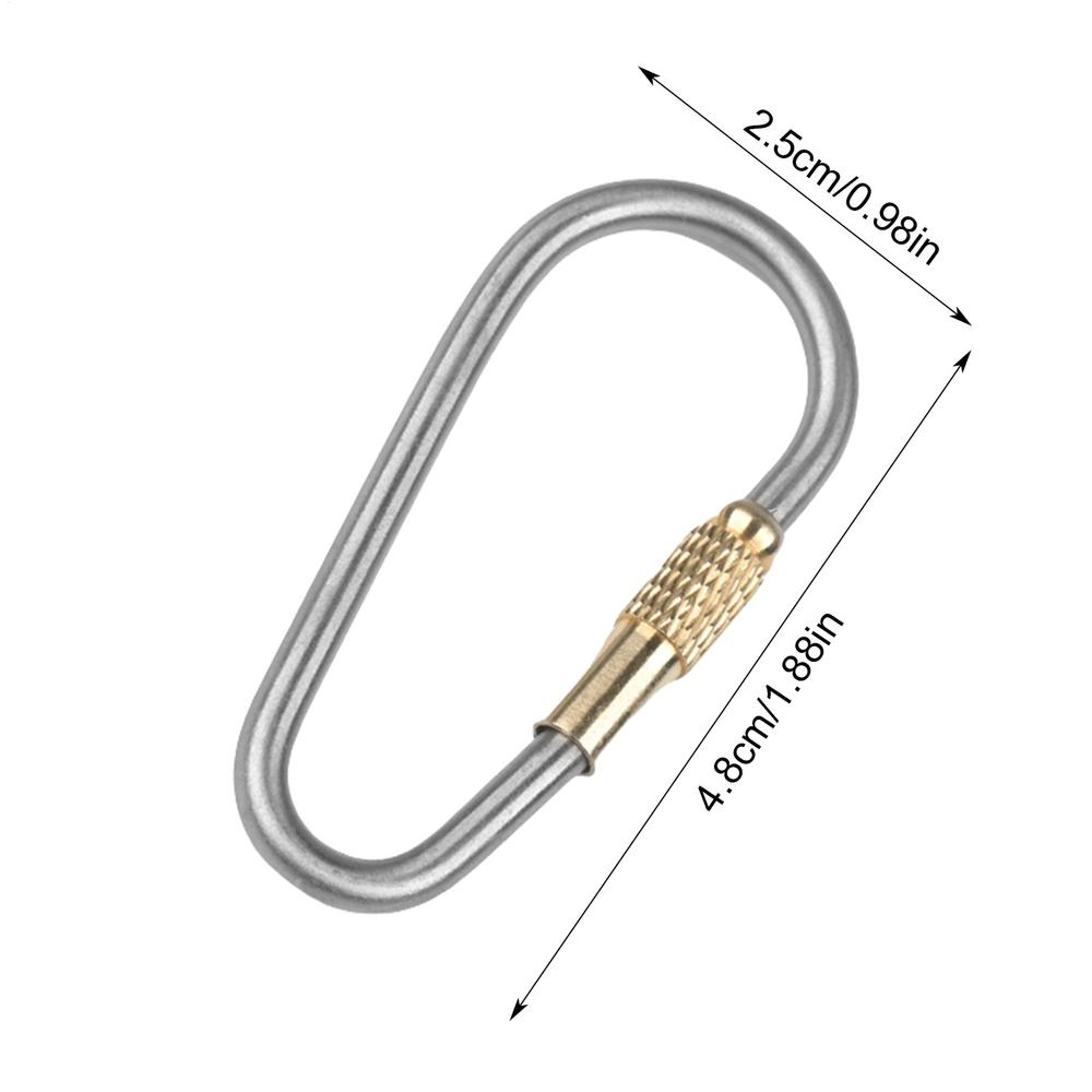 Titanium Screw Lock Carabiner Clip Keyring High Strength, Quick Release for Outdoor Adventures – view 7
