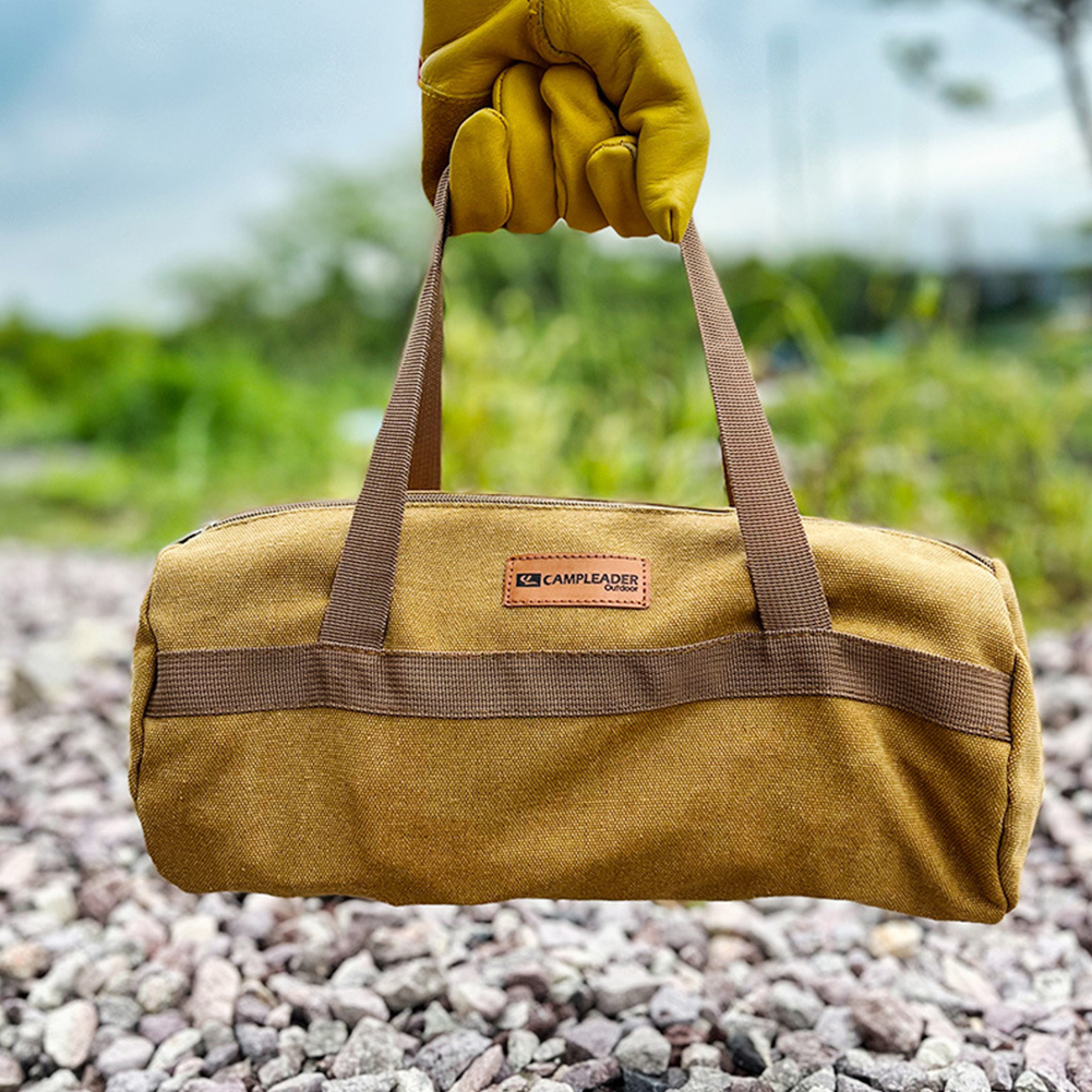 Large Capacity Canvas Camping Tool Storage Bag Tent, Hammer & Ground Nail Organizer for Outdoor Adventures – view 4