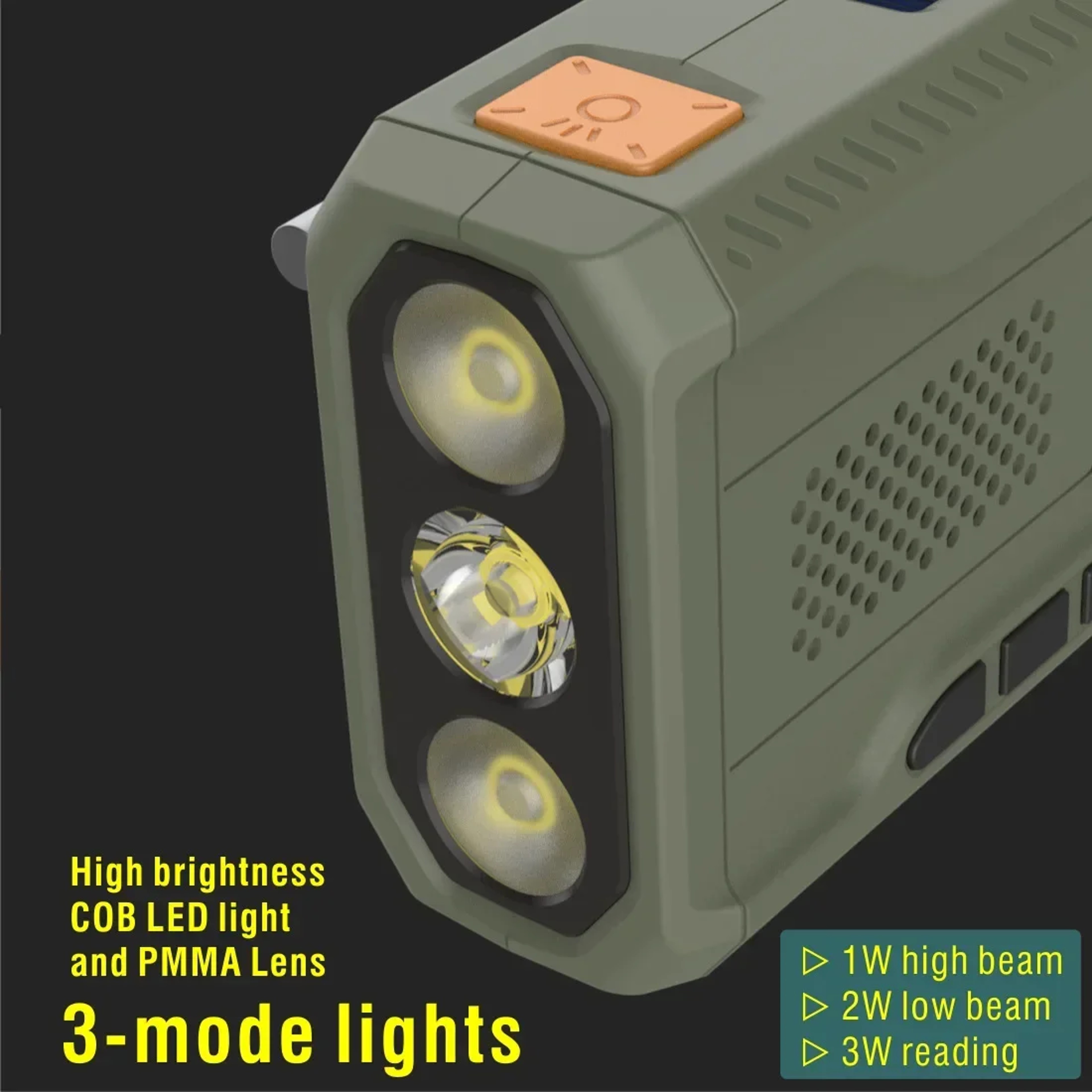 Bluetooth Solar Emergency Radio With Hand Crank  Flashlight Portable Outdoor Radio For Camping  Sur 1