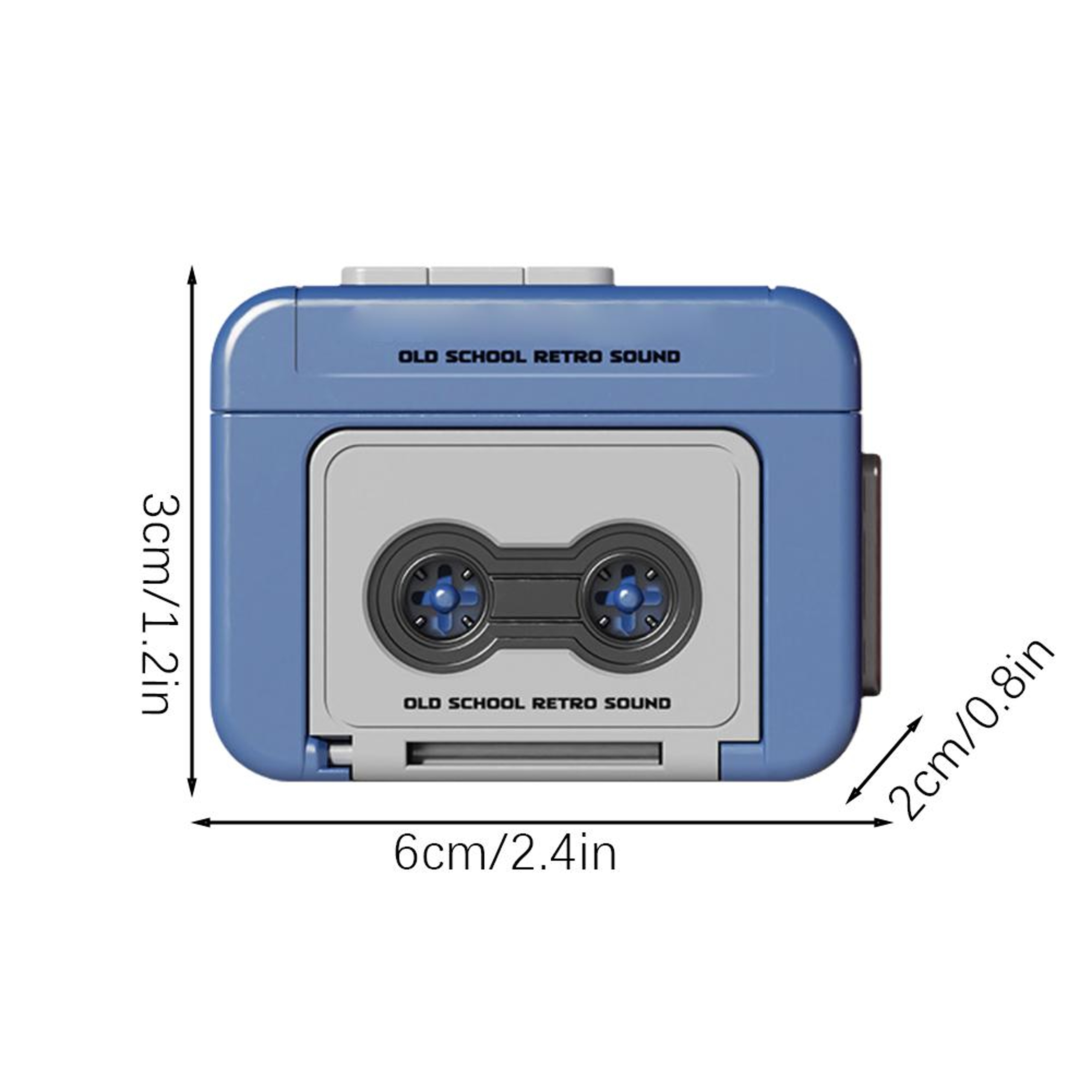 Retro Cassette Recorder Keychain Gift Mini Recordable Couple Keepsake – view 6