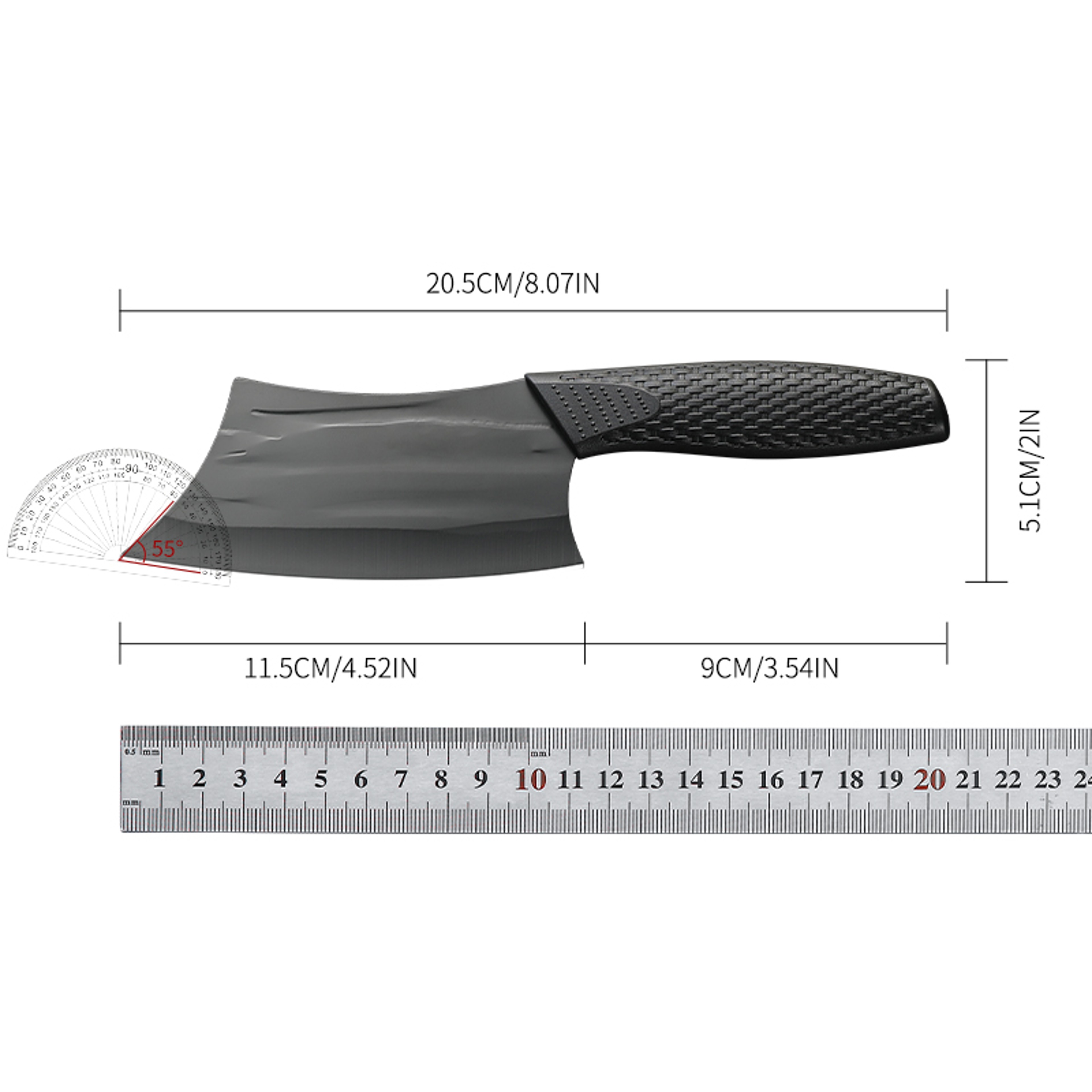 Precision Edge Chef Knife Stainless Steel Kitchen Knife for Slicing and Chopping – view 6