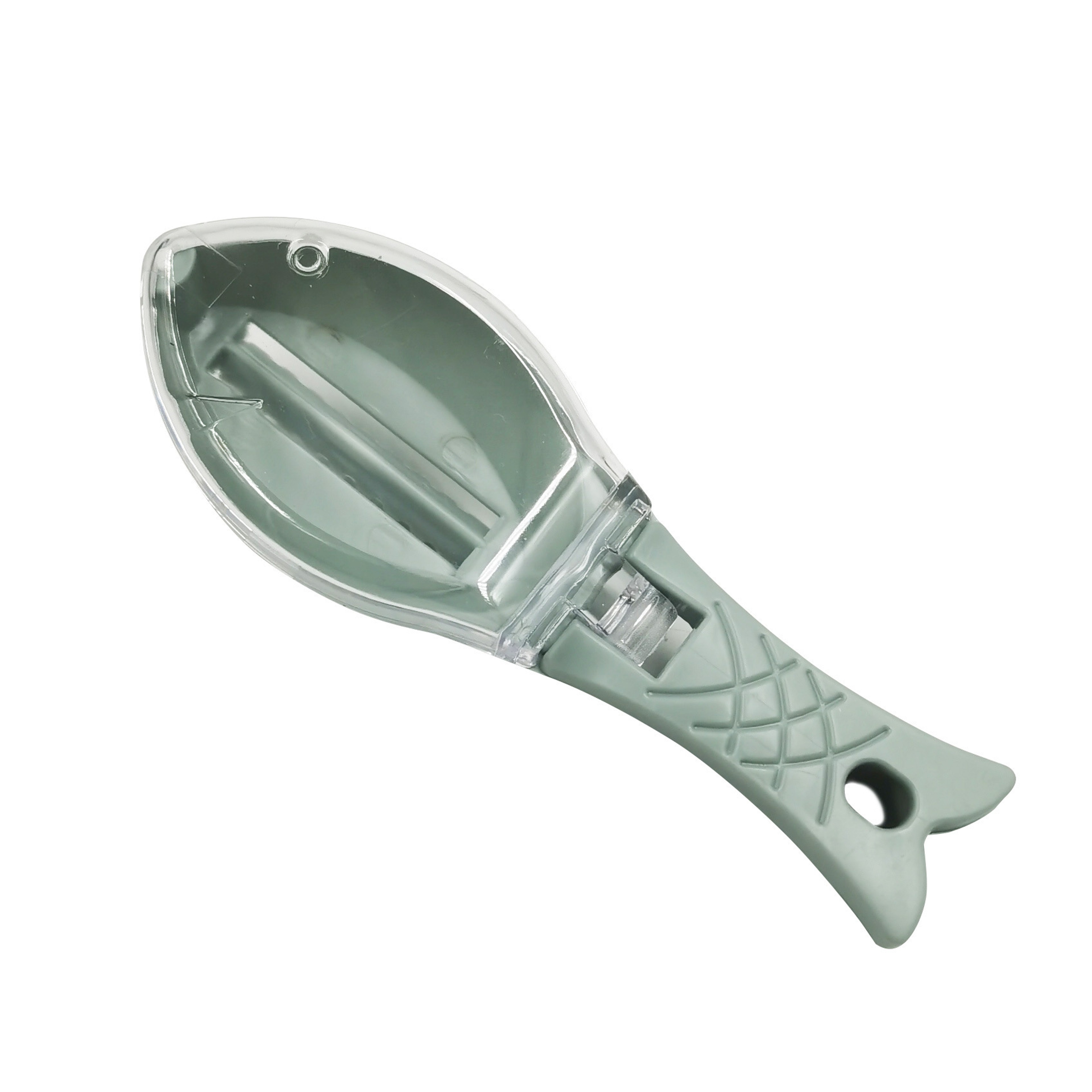 Fish Scale Scraper With Lid Manual Fish Scaler For Clean Kitchen Prep 4