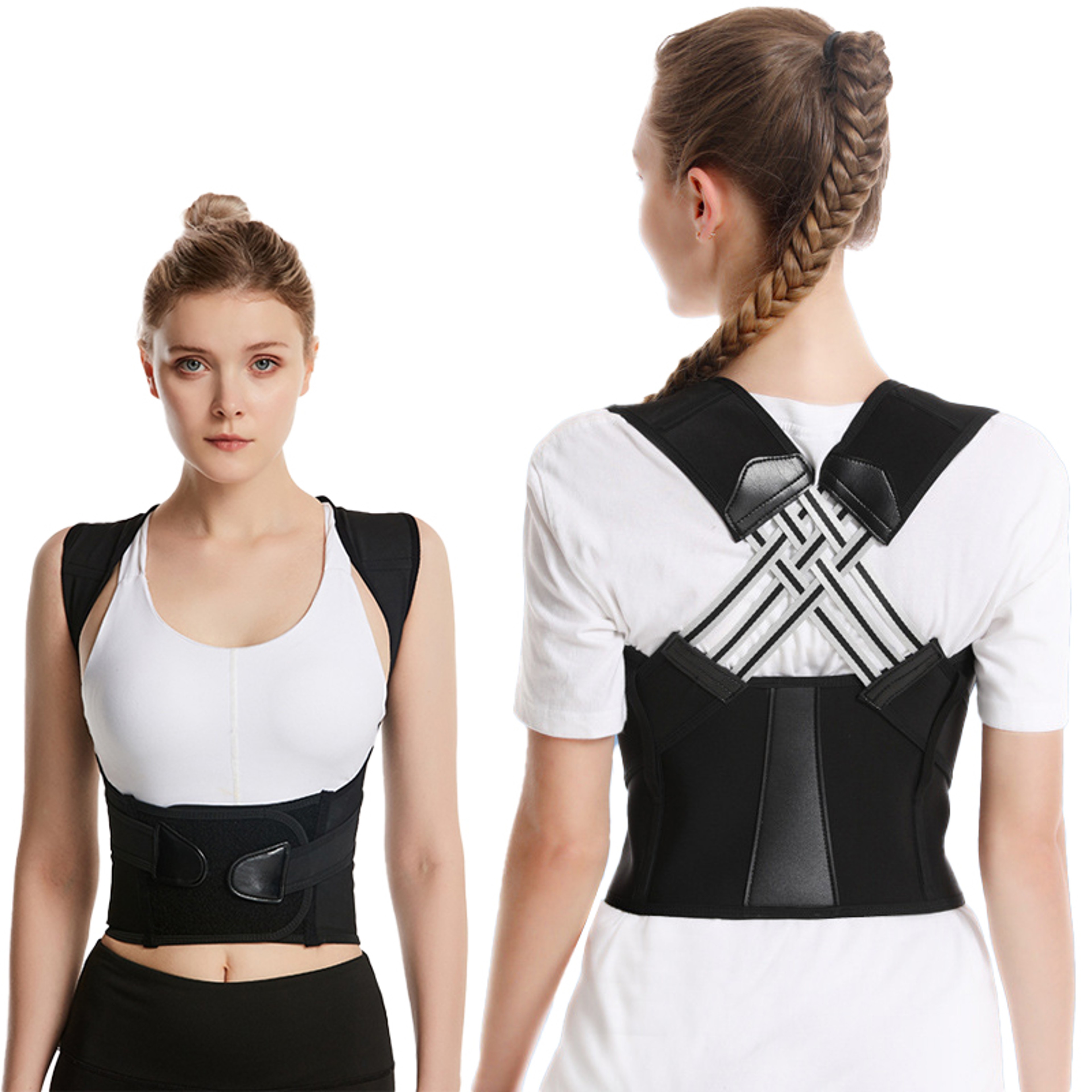 Posture Corrector Belt Breathable Back Support For Men  Women  Adjustable Comfort For Sitting  Stan 0
