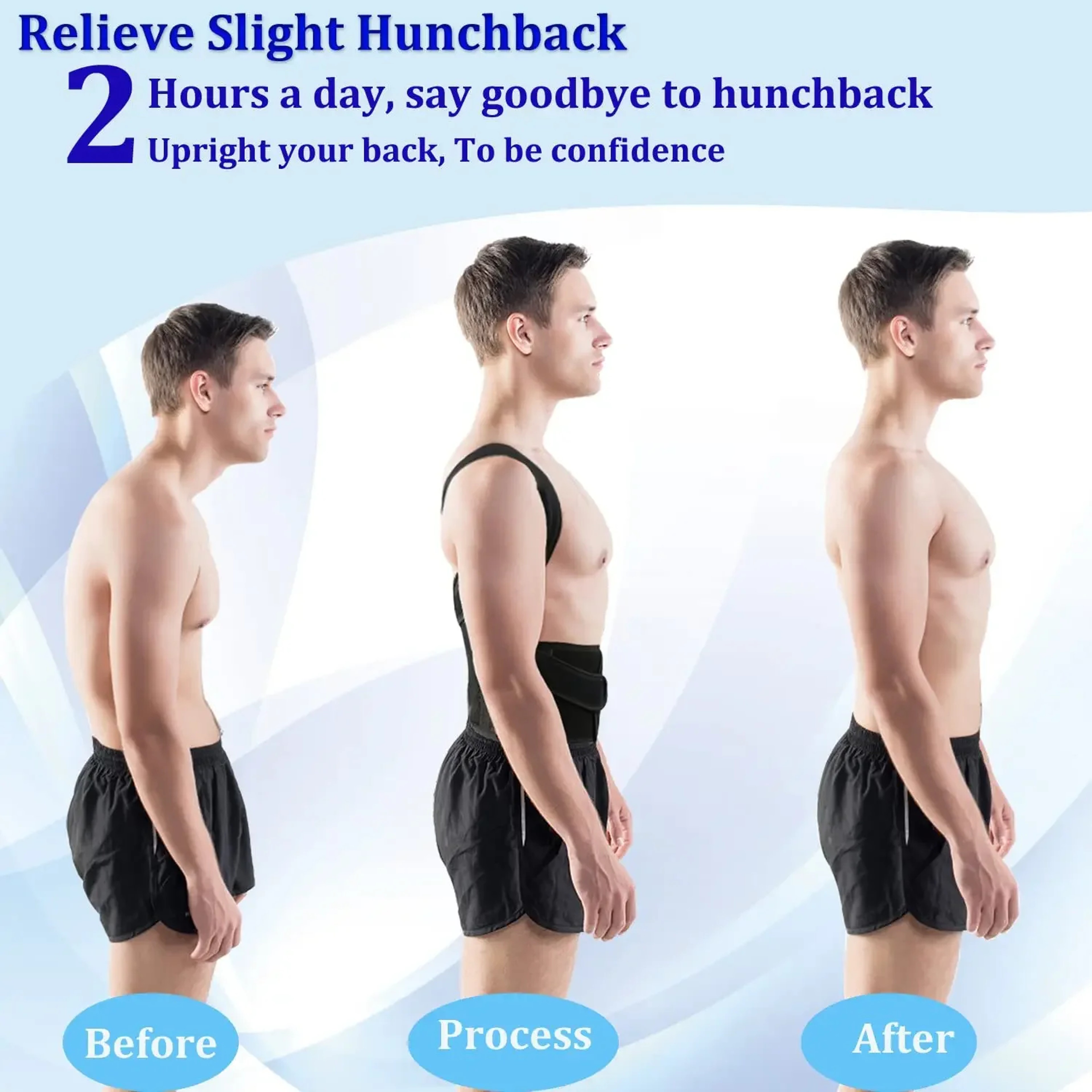 Adjustable Posture Corrector Belt Back Support  Lumbar Brace For Shoulder And Spine Alignment 5