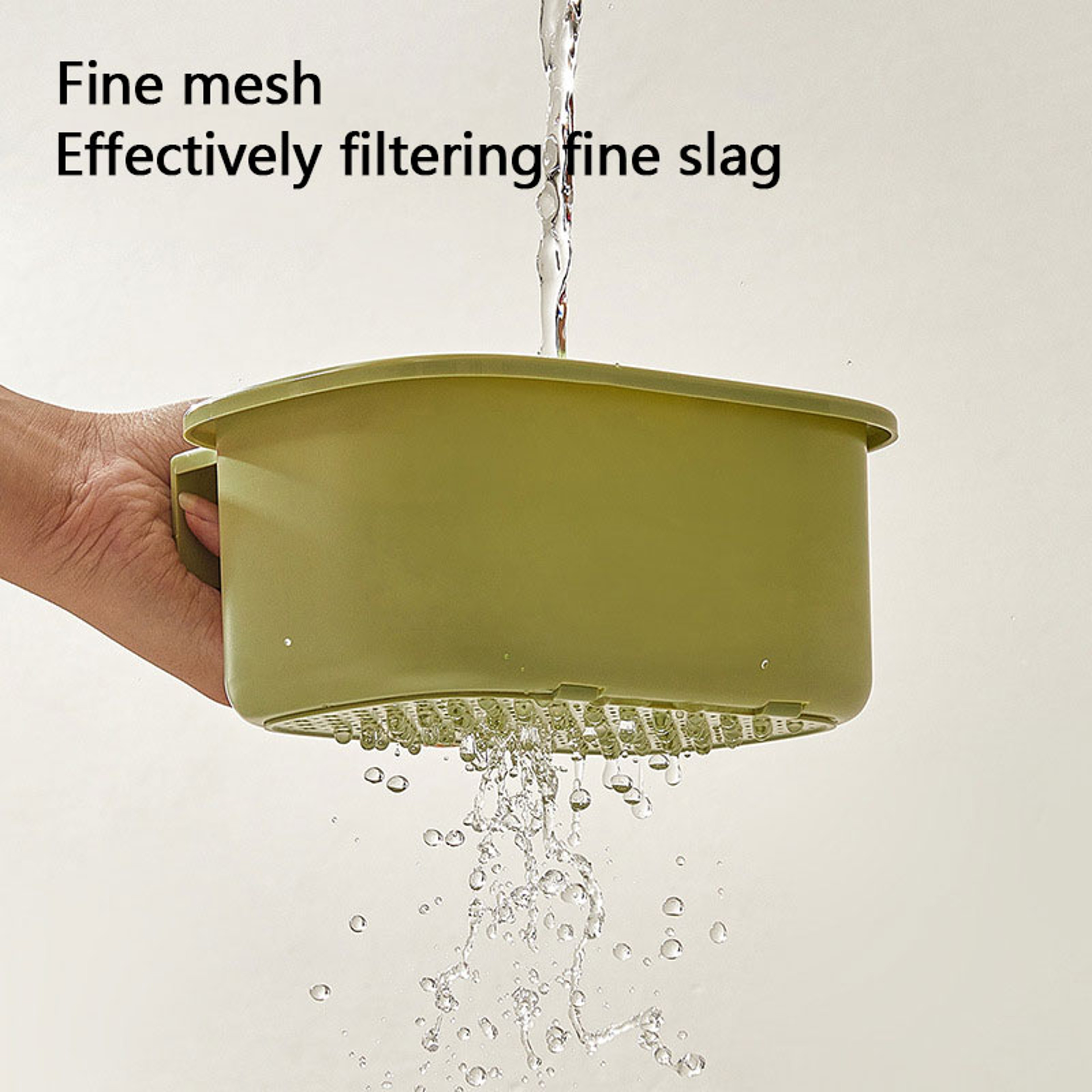 Kitchen Sink Filter Basket AntiLeak Drain Storage Rack With OneClick Press Design 5