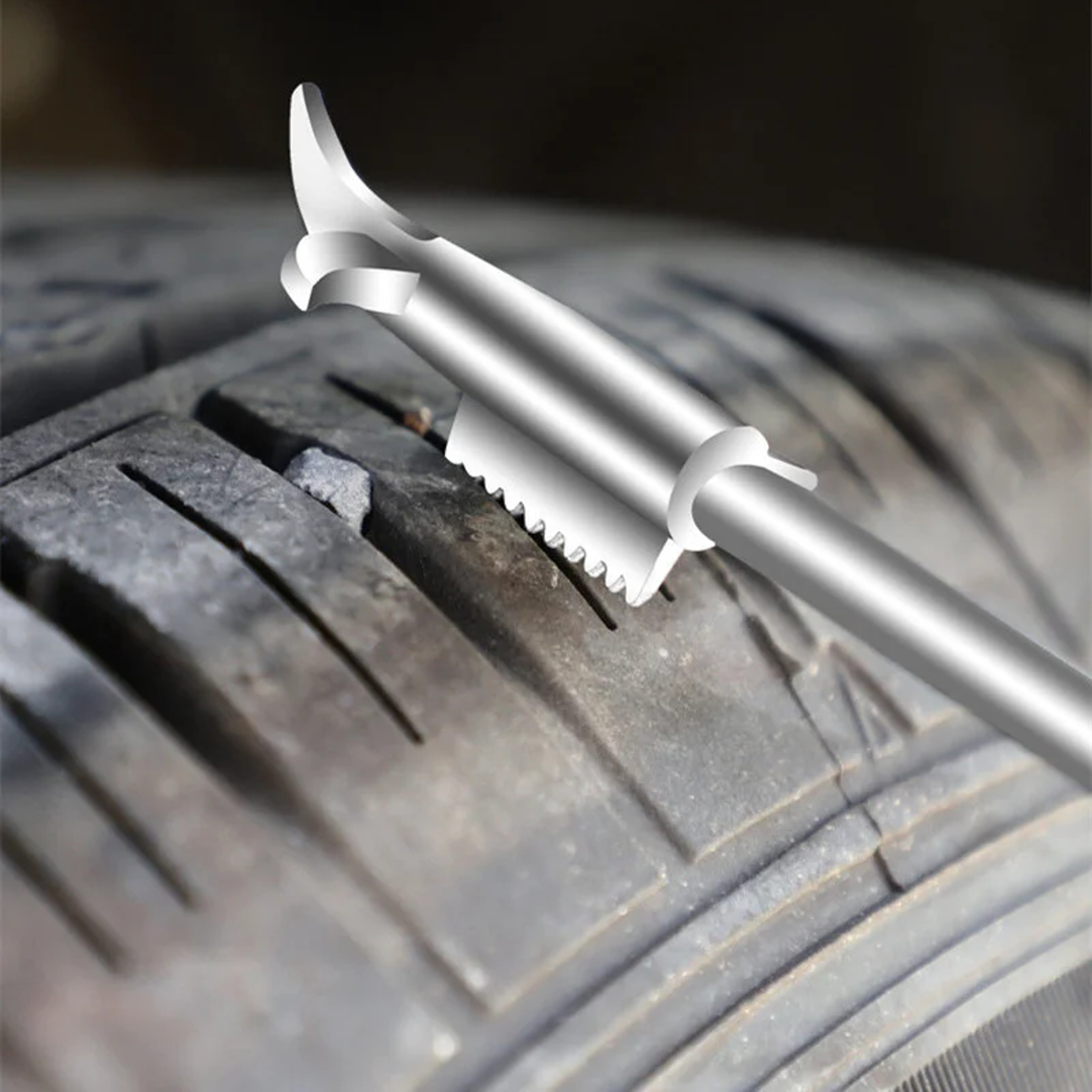 Tire Gap Cleaning Hook Tool EasytoUse Stone Tire Repair  Pick Cleaning Accessory 1