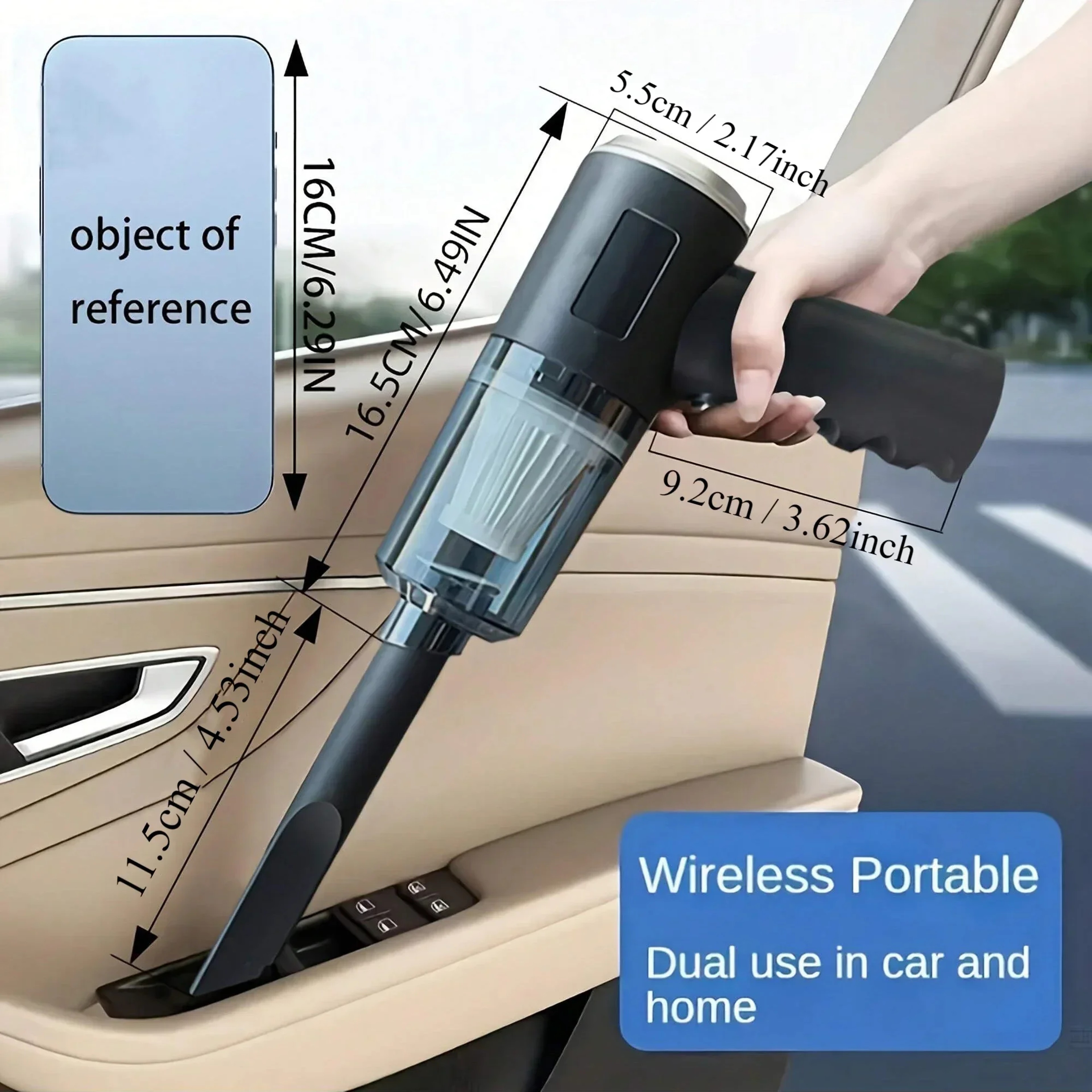 Powerful Wireless Handheld Vacuum Cleaner For Home And Car Dual Use Portable  HighPower 3