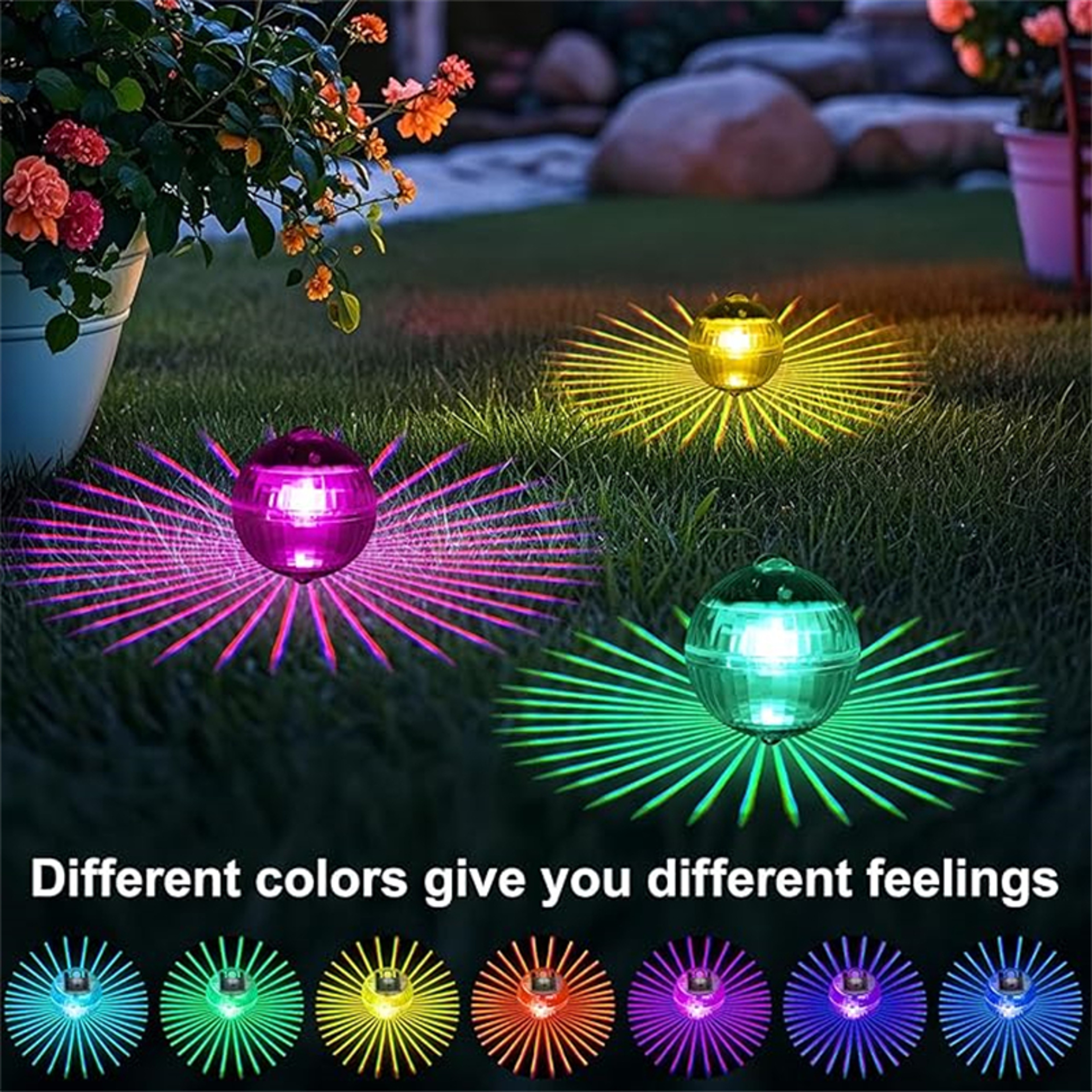 Solar Floating LED Pool Light ColorChanging Waterproof Disco Lamp For Pools Ponds  Outdoor Spaces 5