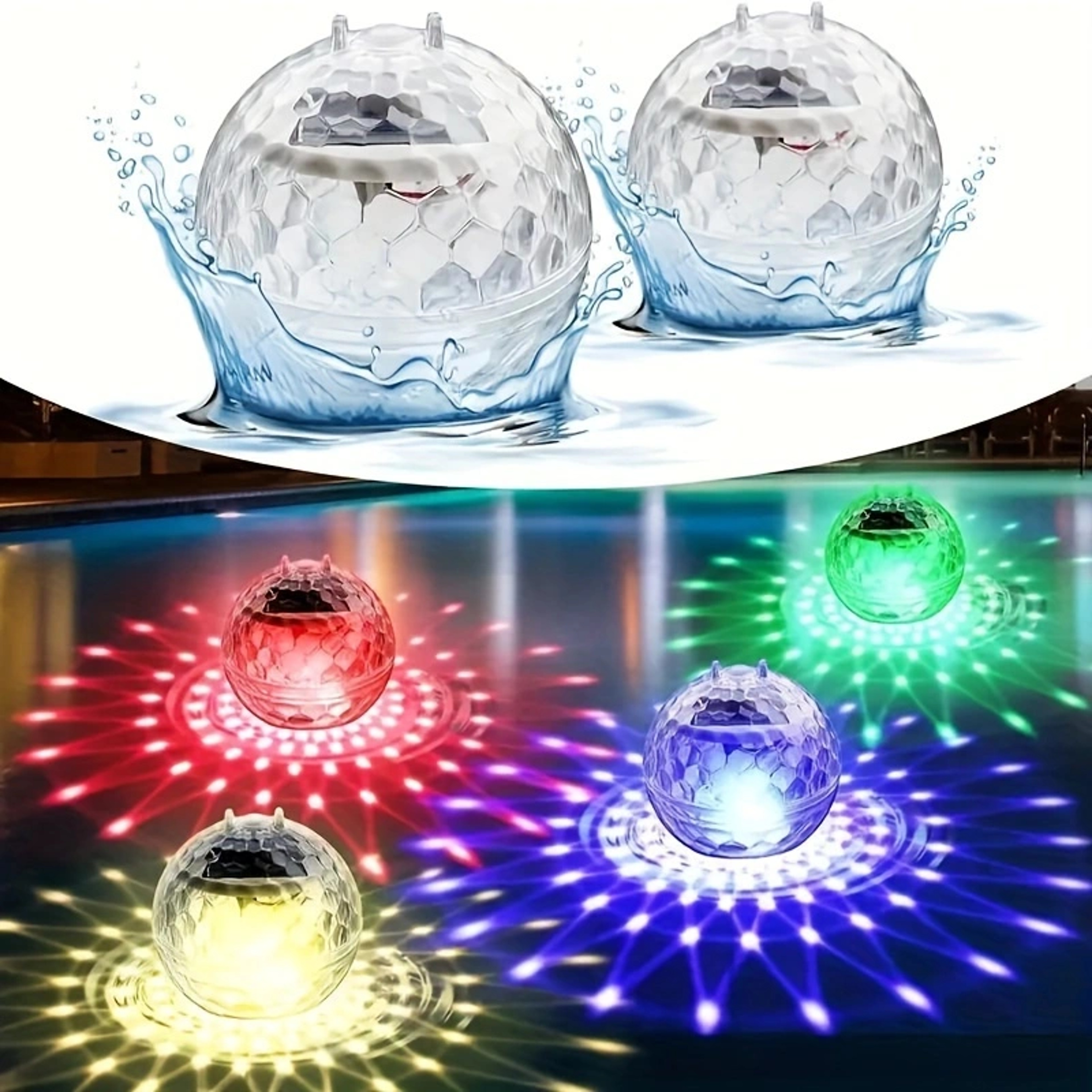 Solar Floating LED Lights For Swimming Pools  Ponds Waterproof MultiColor Changing Lamp For Fish Ta 1