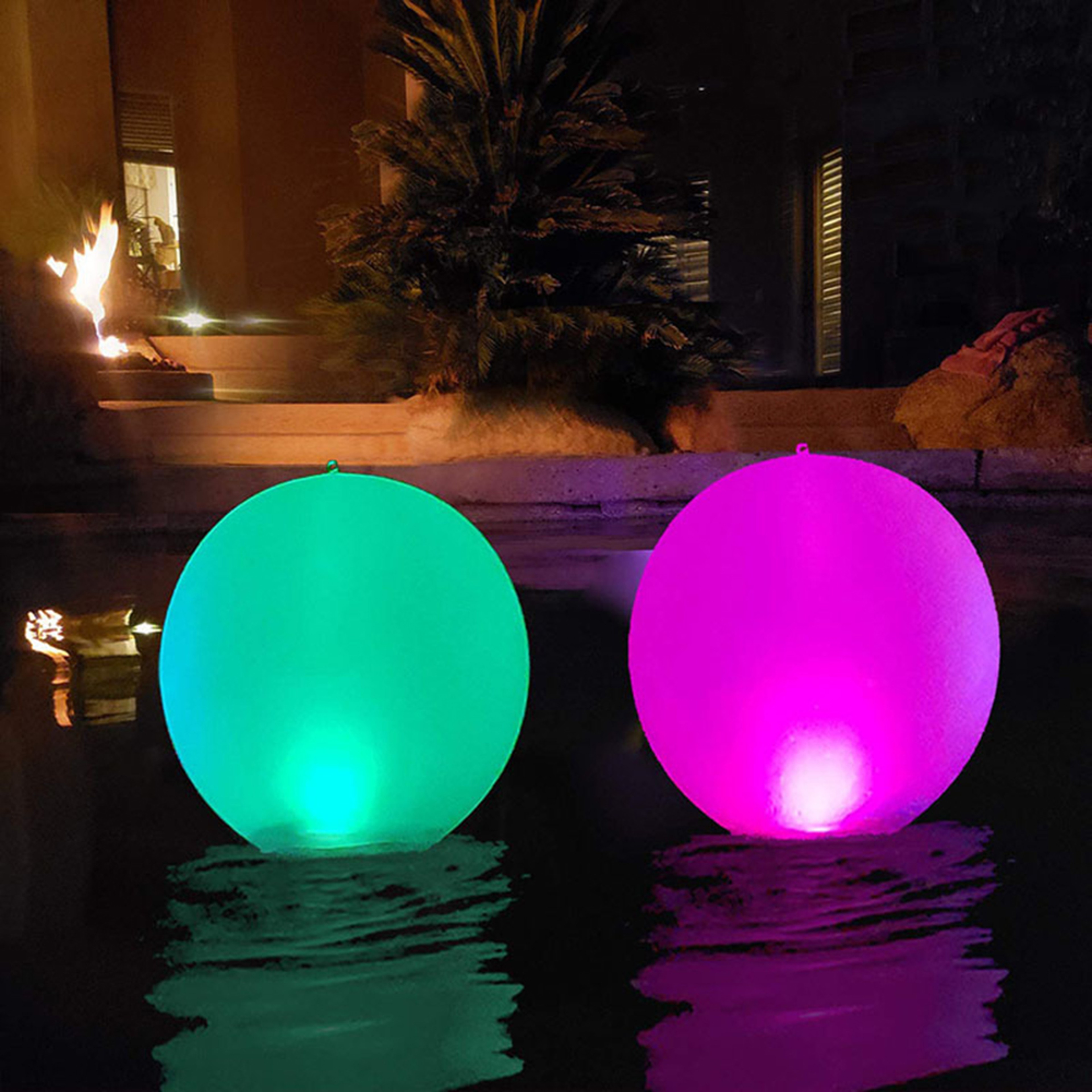 LED Floating Pool Light Inflatable Beach Ball for Pool Parties & Outdoor Fun – view 2