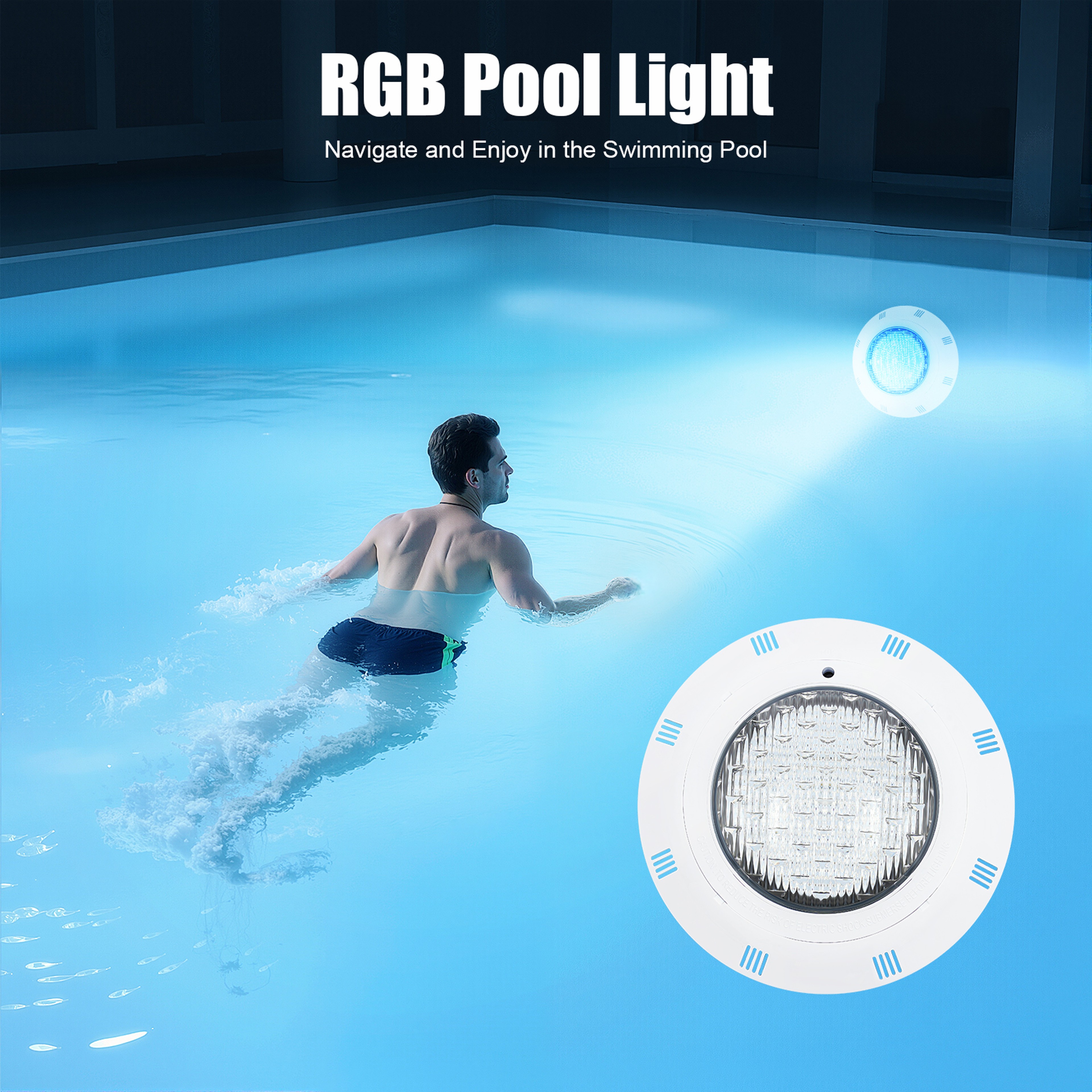 LED Pool Light Color Combinations Waterproof  Dynamic Modes LED Beads 0