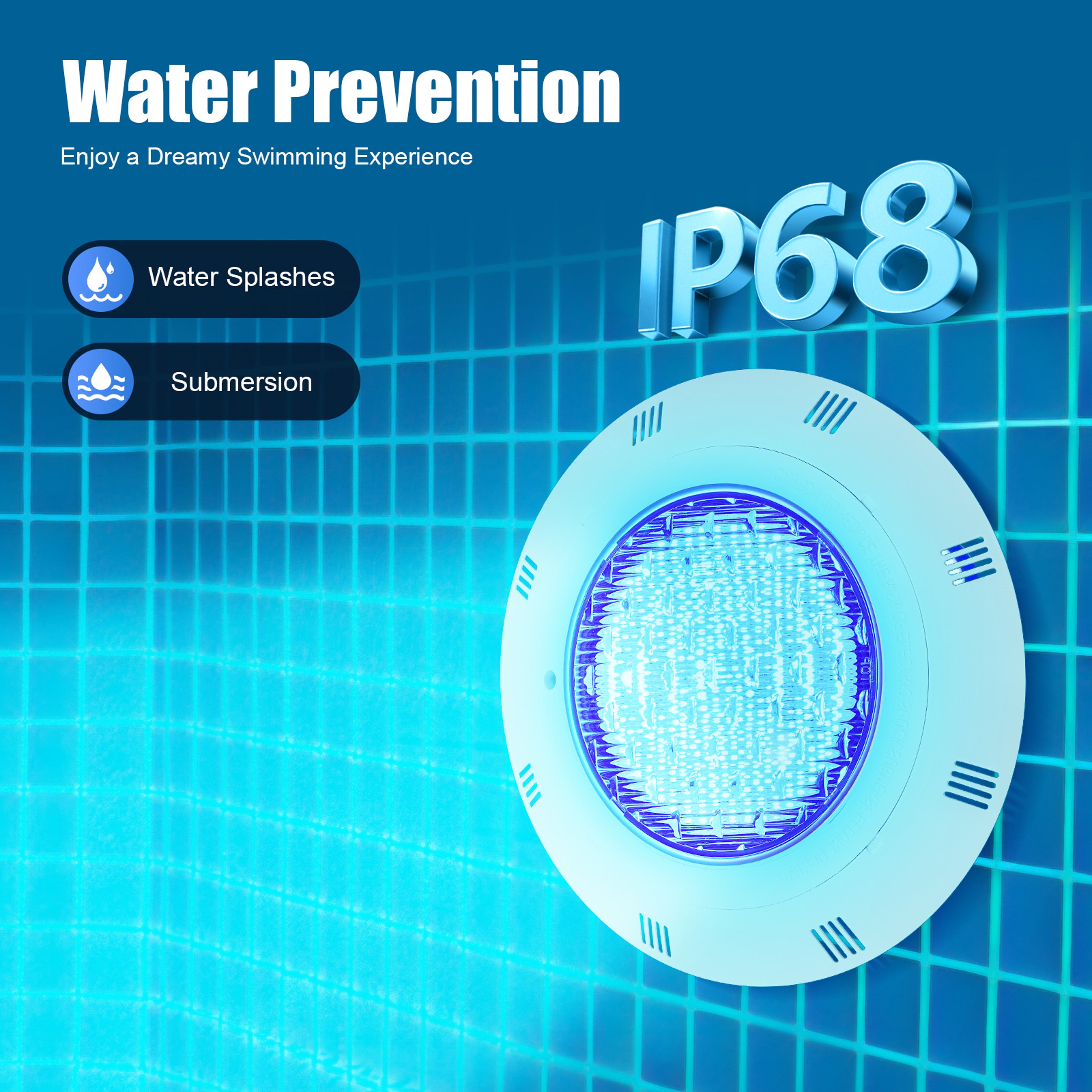 LED Pool Light Color Combinations Waterproof  Dynamic Modes LED Beads 1