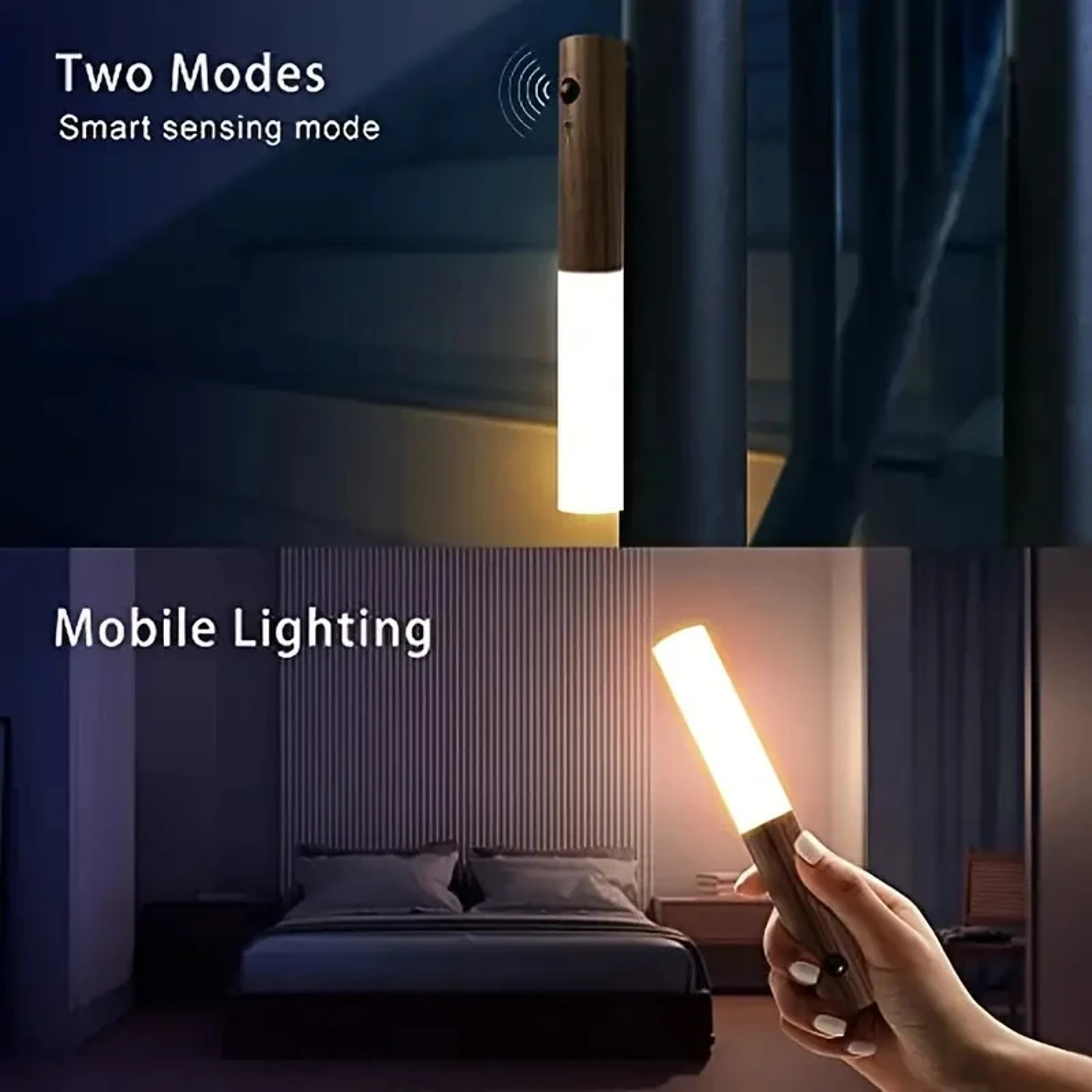 LED Rechargeable Human Body Induction Night Light Smart EnergyEfficient Wall Light For Home Corrido 1