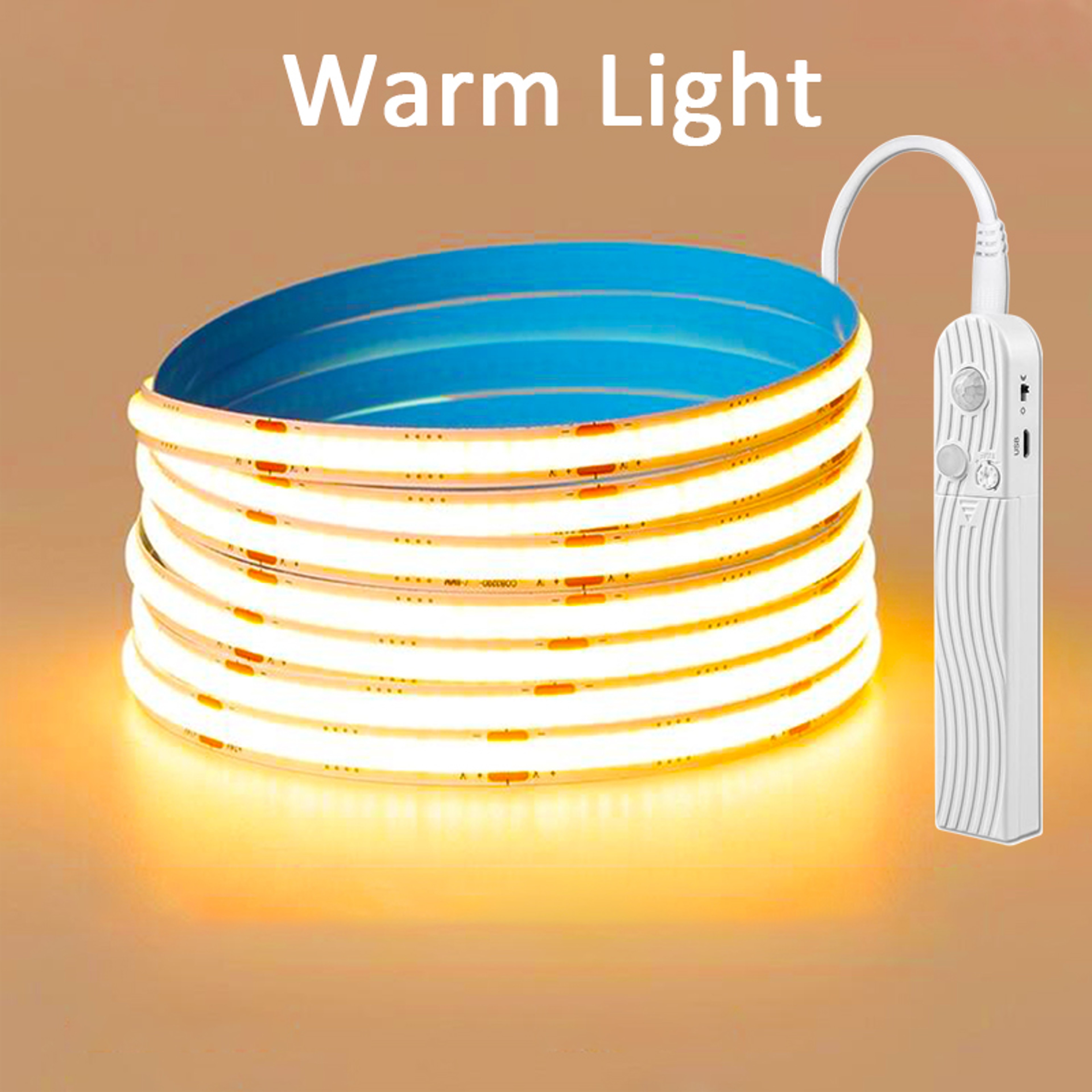Motion Sensor LED Strip Lights Battery Powered, LEDs/m for Stairways, Bedrooms & Closets – view 8