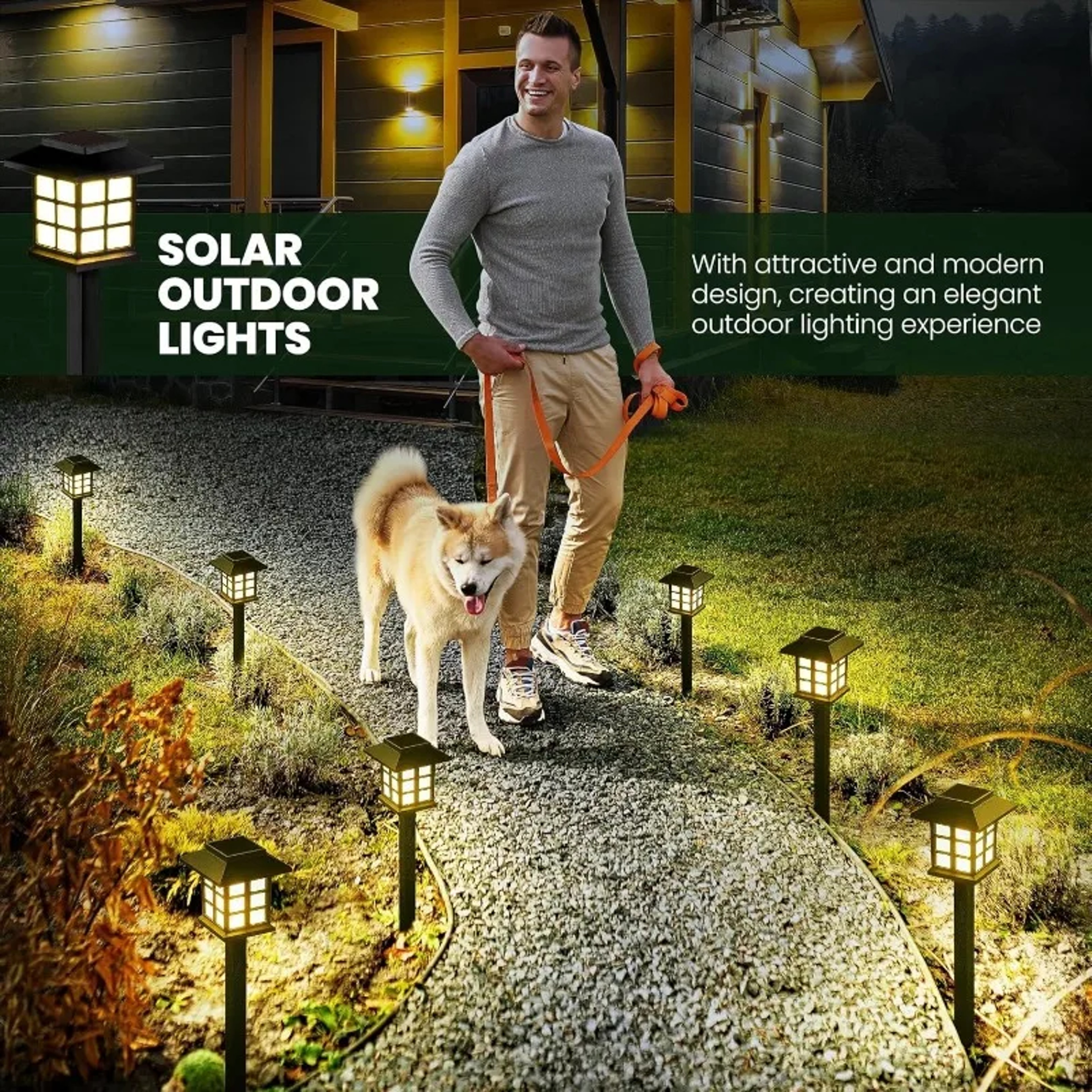 Solar Pathway Lights Waterproof Outdoor Landscape Lamps for Garden, Yard & Patio – view 6