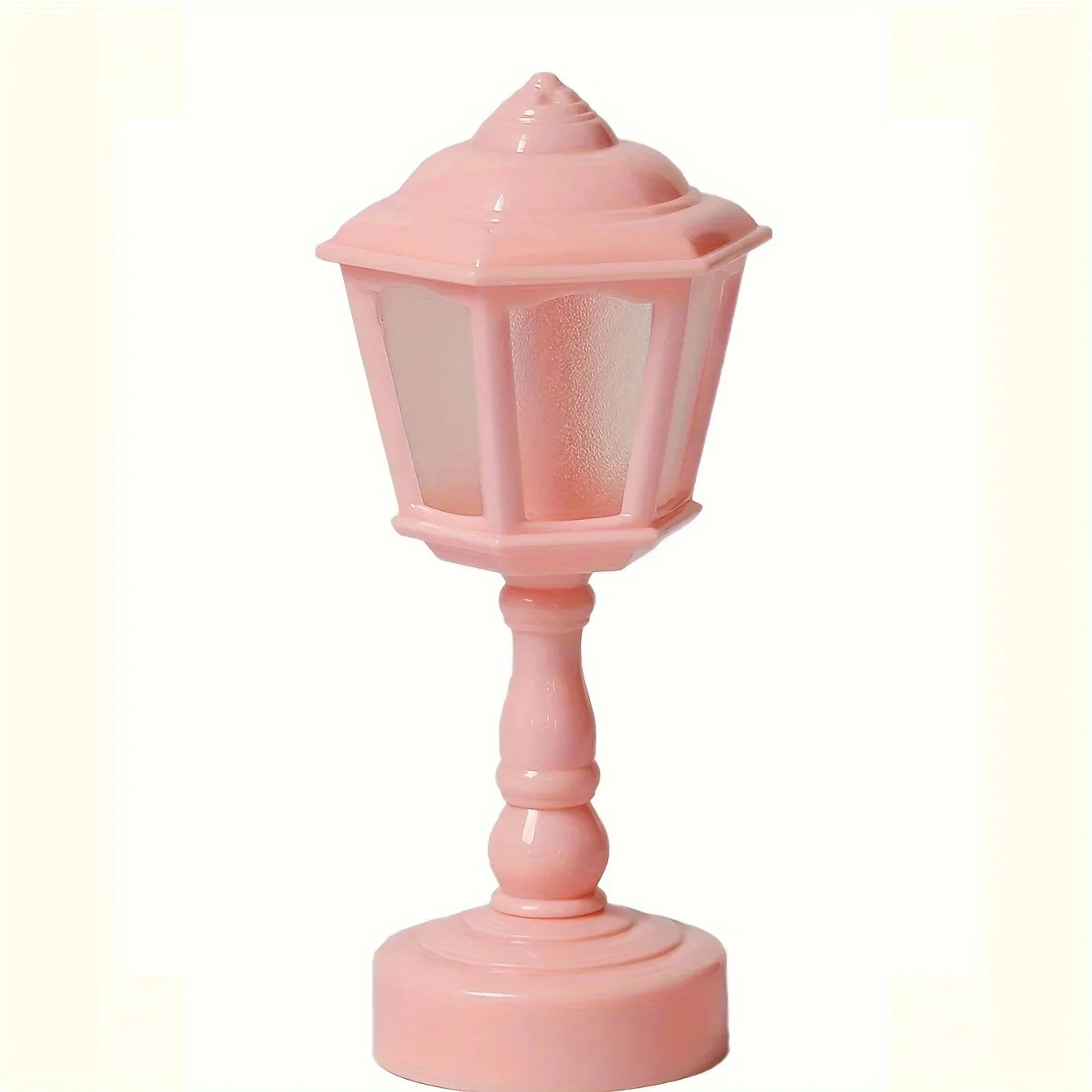 Geometric LED Touch Table Lamp BatteryPowered Night Light For Bedroom  Desk 3
