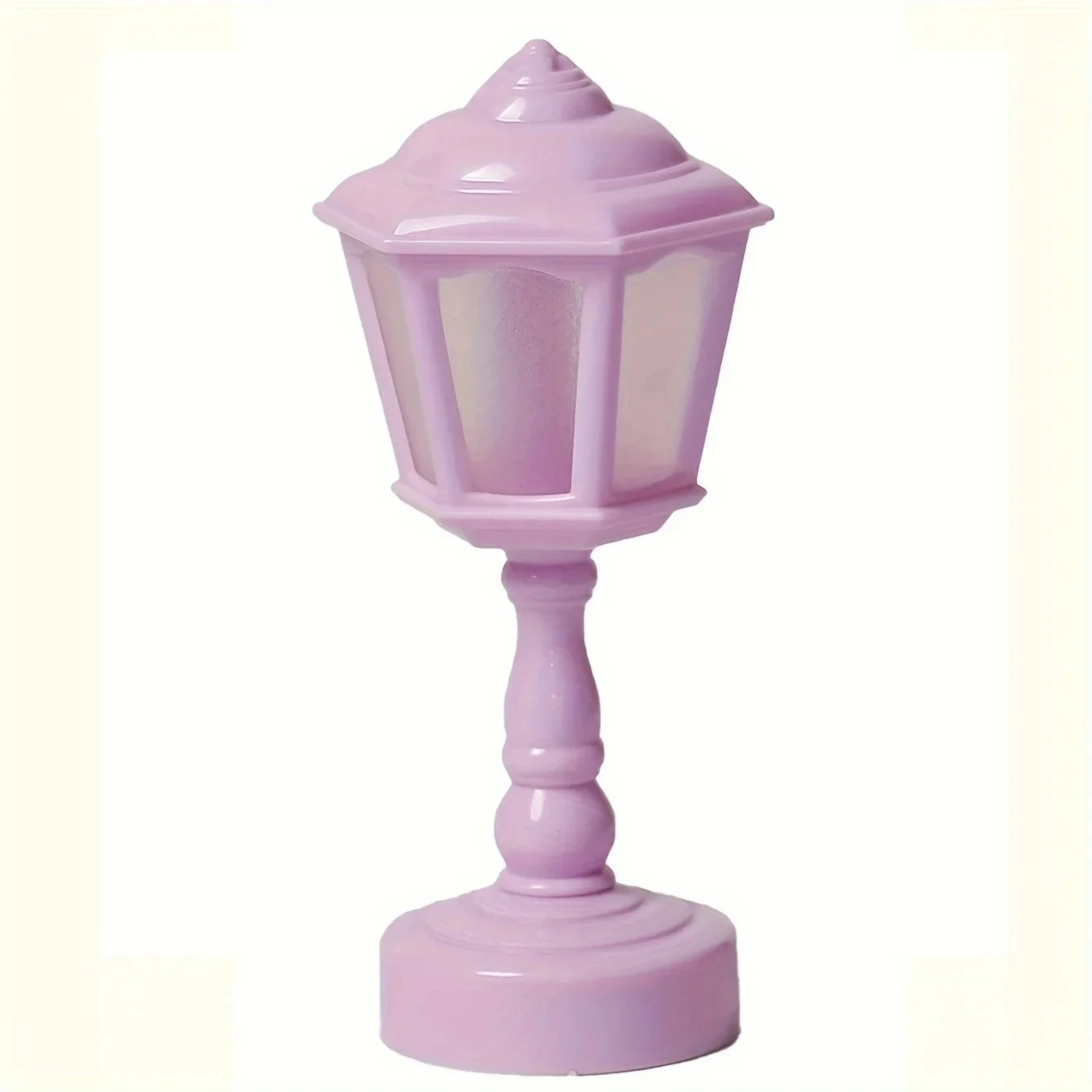 Geometric LED Touch Table Lamp BatteryPowered Night Light For Bedroom  Desk 4