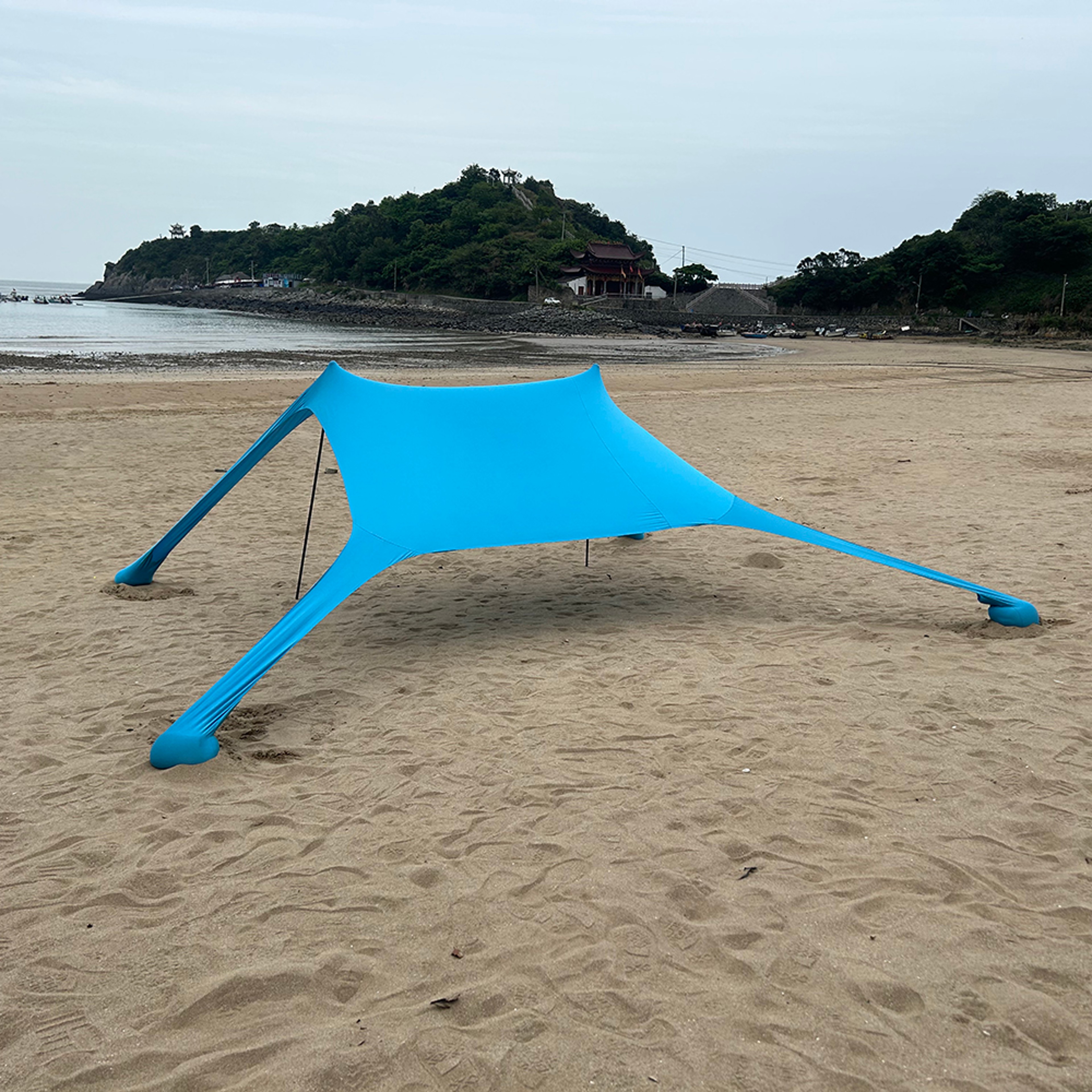 Portable Beach Tent Sun Protection & Windproof Awning for Camping & Picnic – view 6