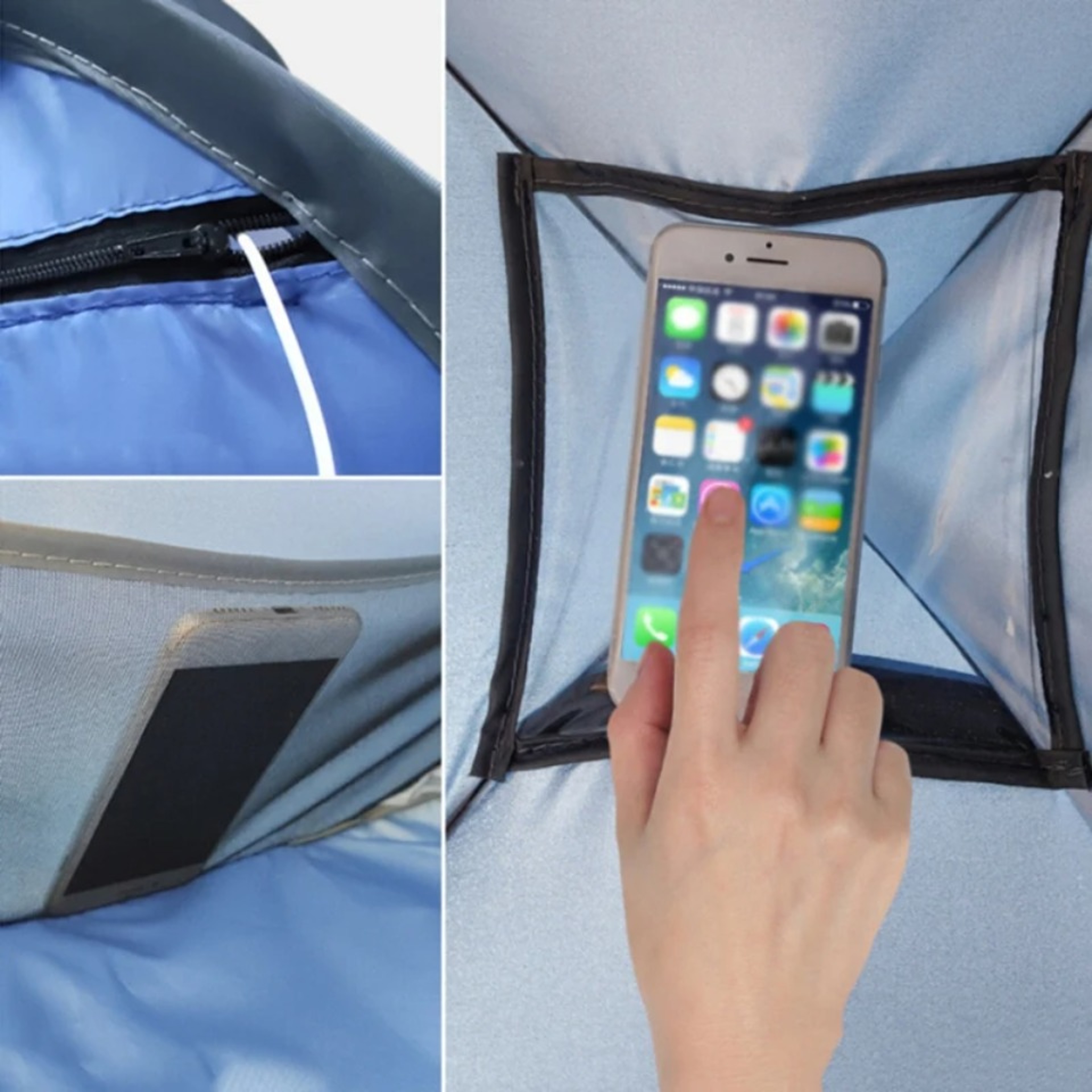 Blocking Beach Headrest Sunshade Tent For Adults  Kids Automatic PopUp Portable Outdoor Shelter 3