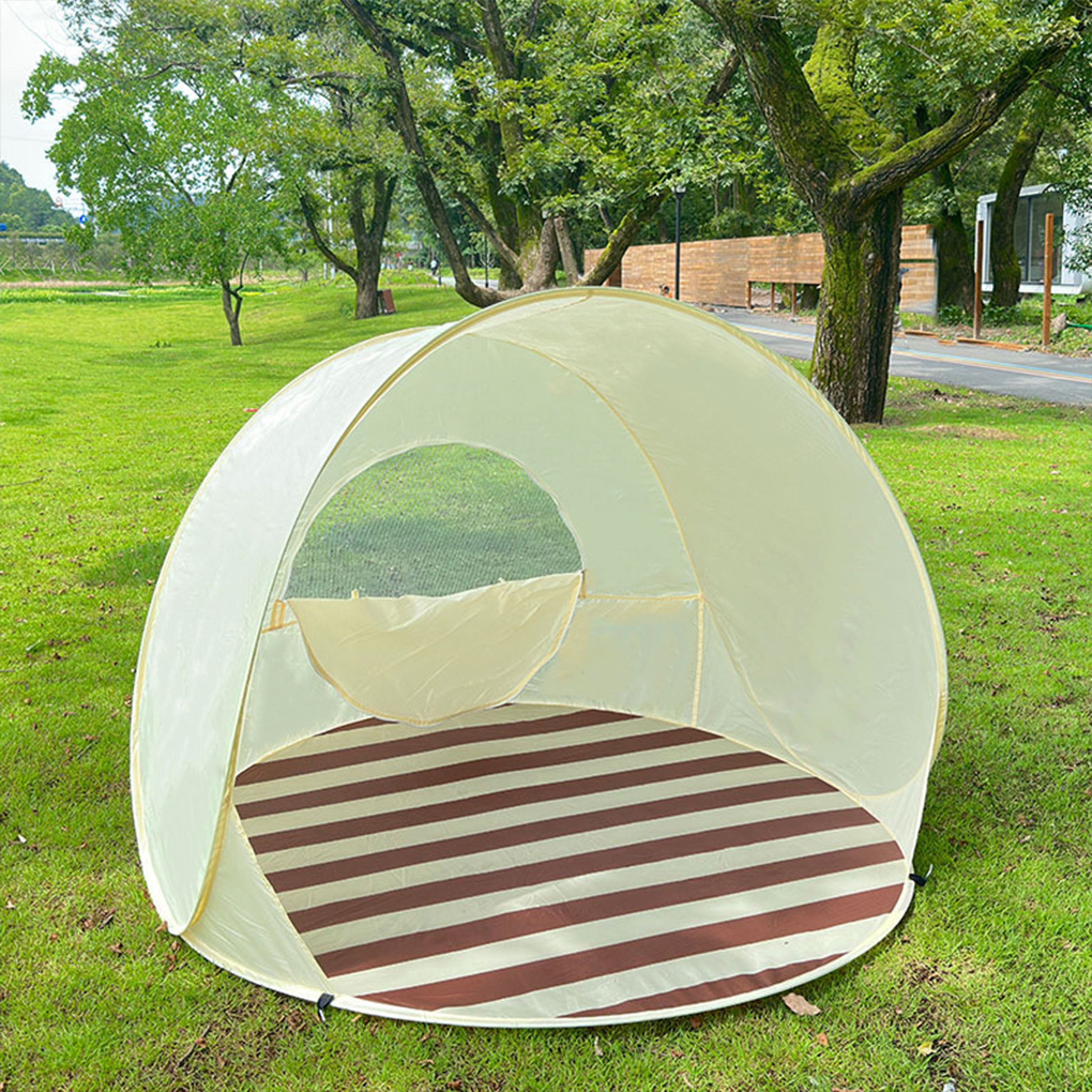 Portable Beach Tent Easy OneClick Setup Large Sunshade Outdoor Camping  Garden Shelter 2