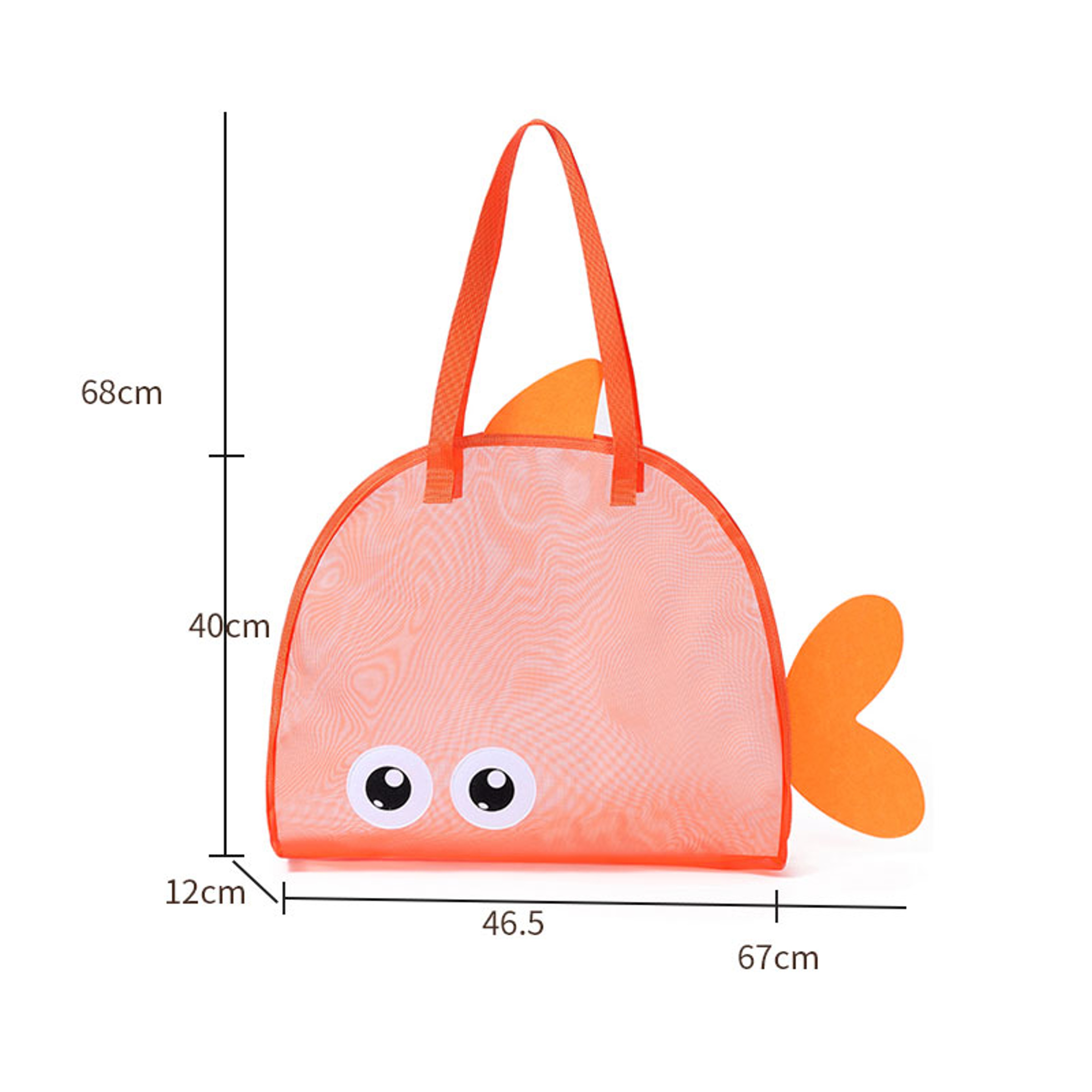 Kids Mesh Beach Toy Bag Foldable Sand Toy Organizer With Adjustable Strap 7