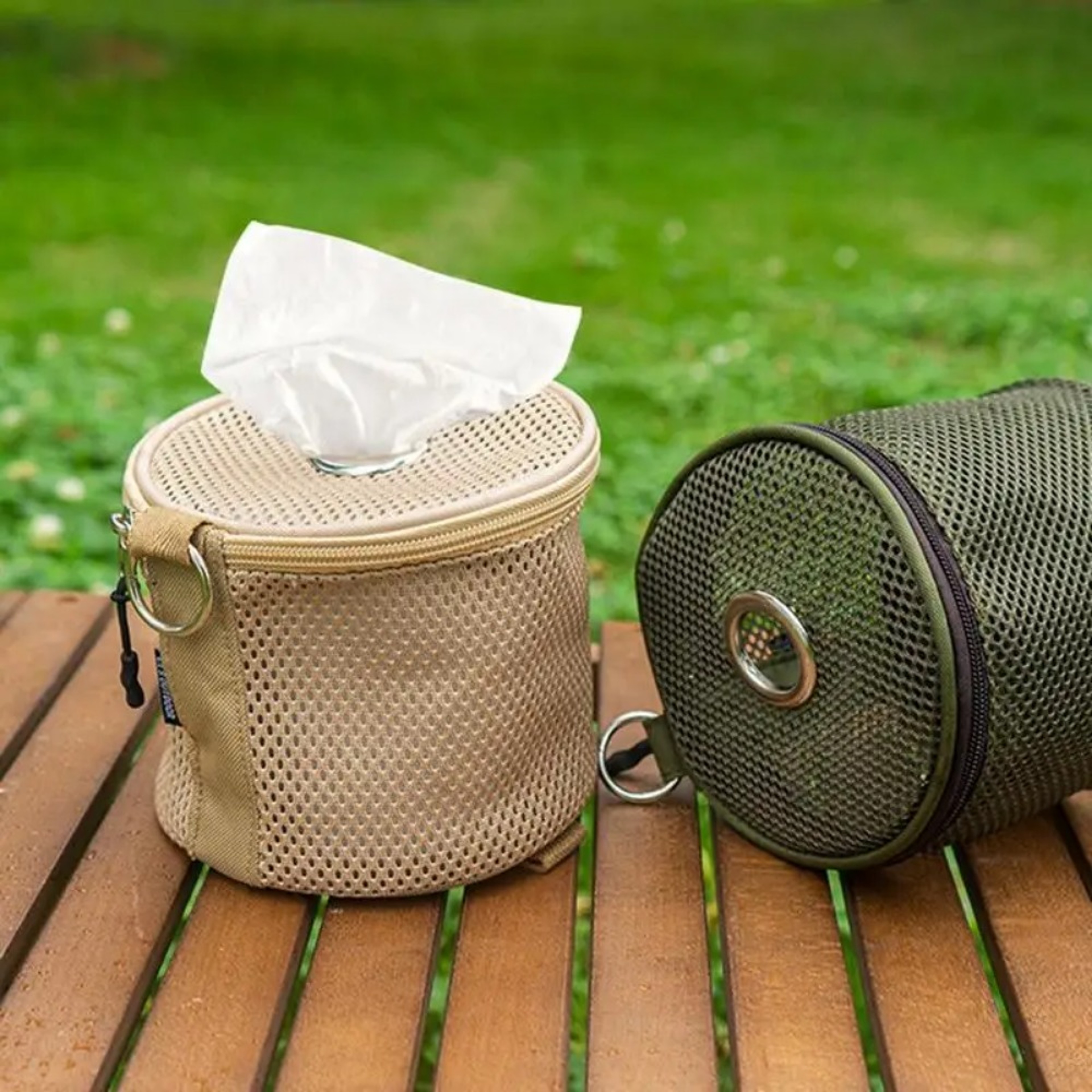 Camping Tissue Holder Portable Tissue Case with Hook for Tent and Outdoor Use – view 2