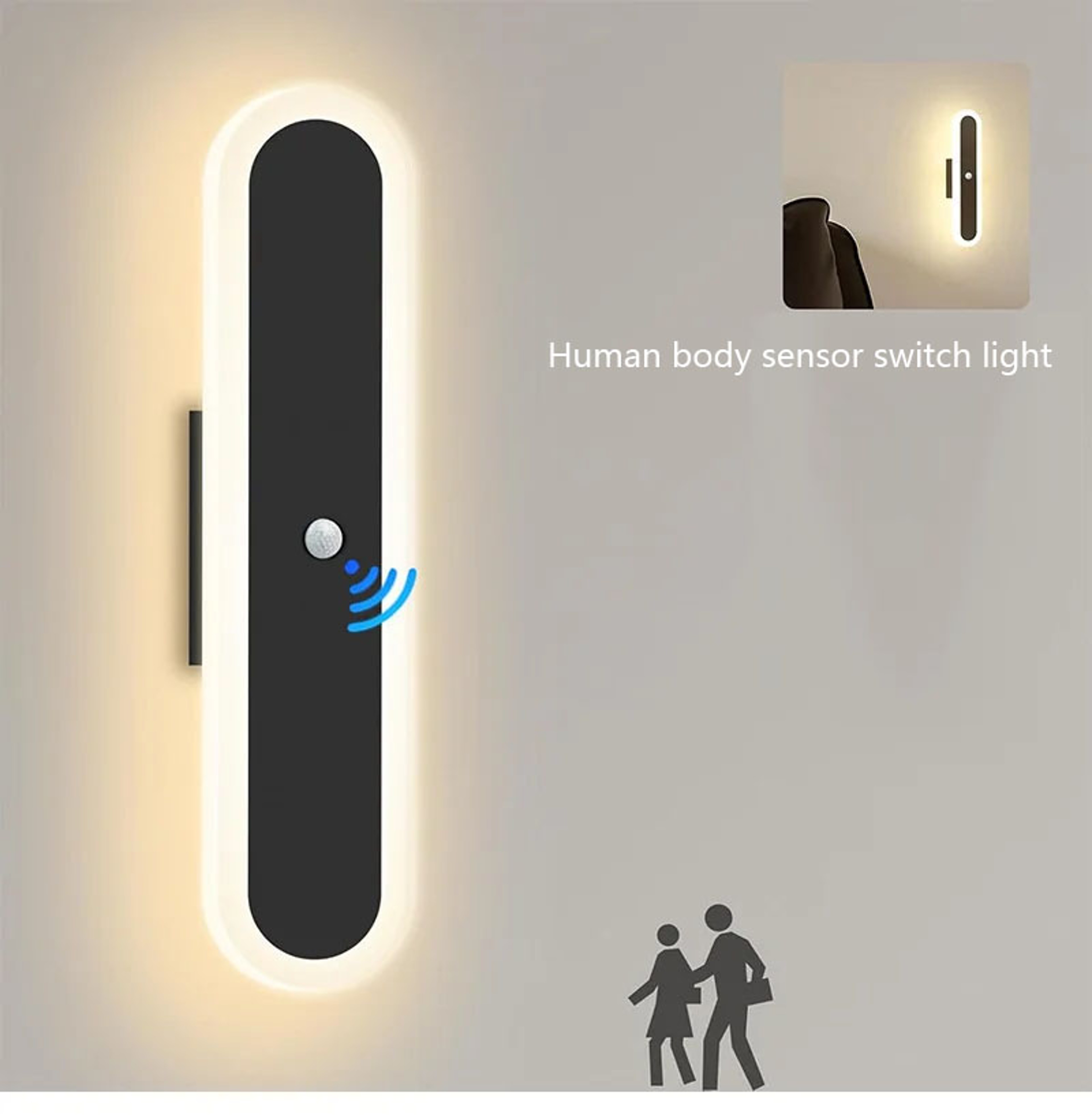 Rechargeable Motion Sensor Wall Light Wireless LED Wall Light for Bedroom Hallway and Closet – view 4