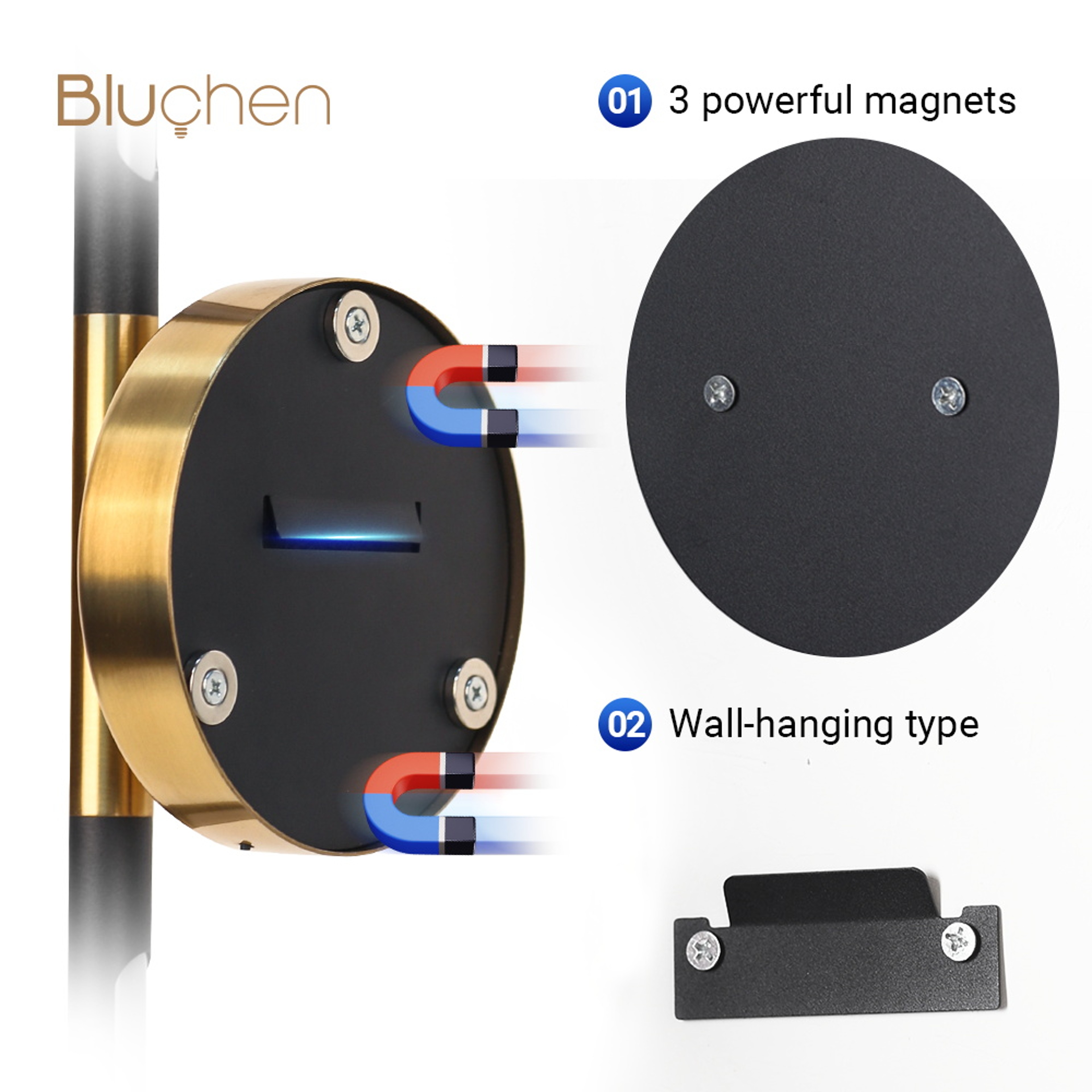 Rechargeable LED Wall Light with Remote Magnetic Mount Dimmable USB C Rechargeable Lamp – view 4