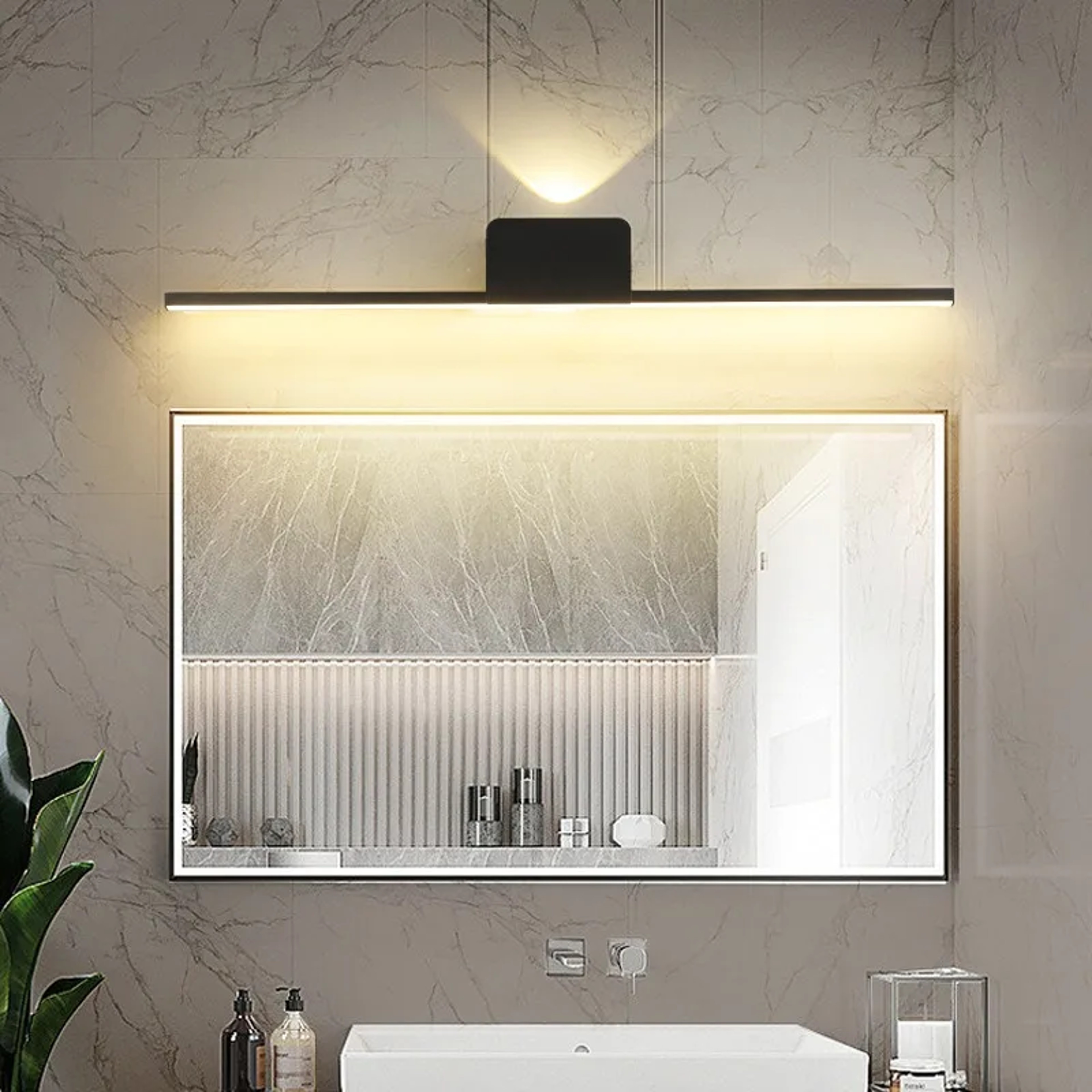 Modern LED Wall Sconce Slim Linear Wall Light for Bedroom Living Room Hallway Indoor Lighting – view 2