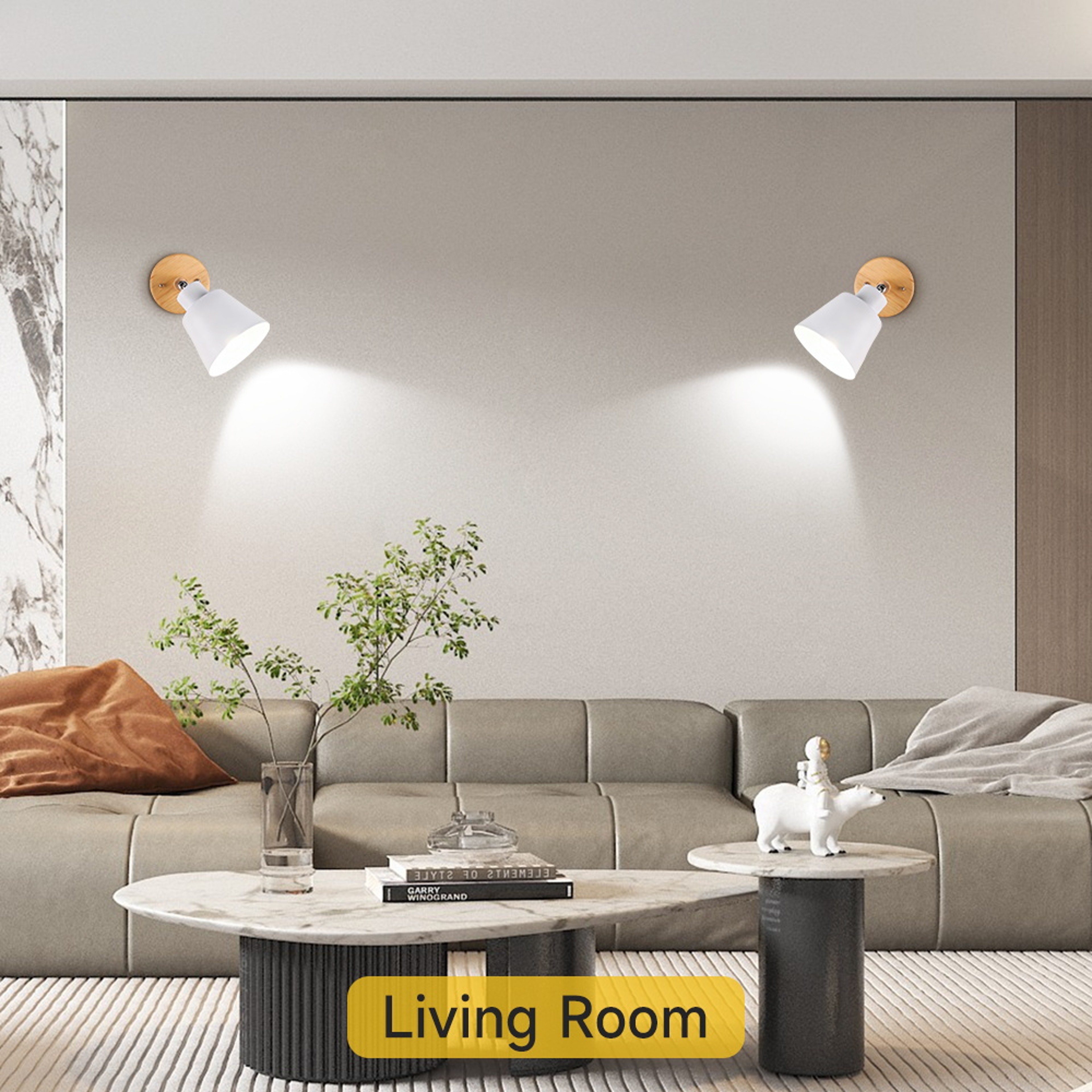 Modern Wireless LED Wall Light Rechargeable Bedside Wall Lamp for Bedroom Living Room and Study – view 6