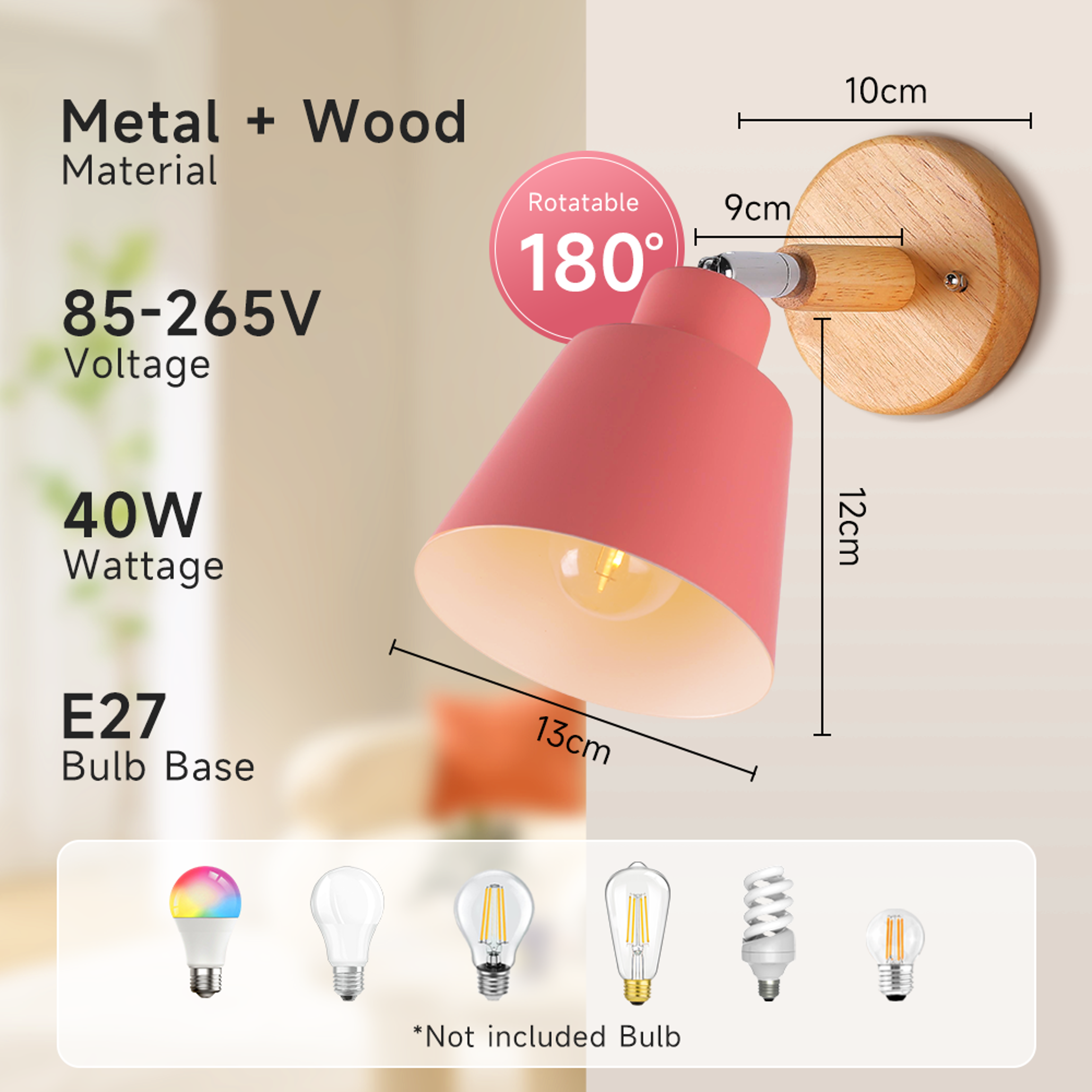 Modern Wireless LED Wall Light Rechargeable Bedside Wall Lamp for Bedroom Living Room and Study – view 8