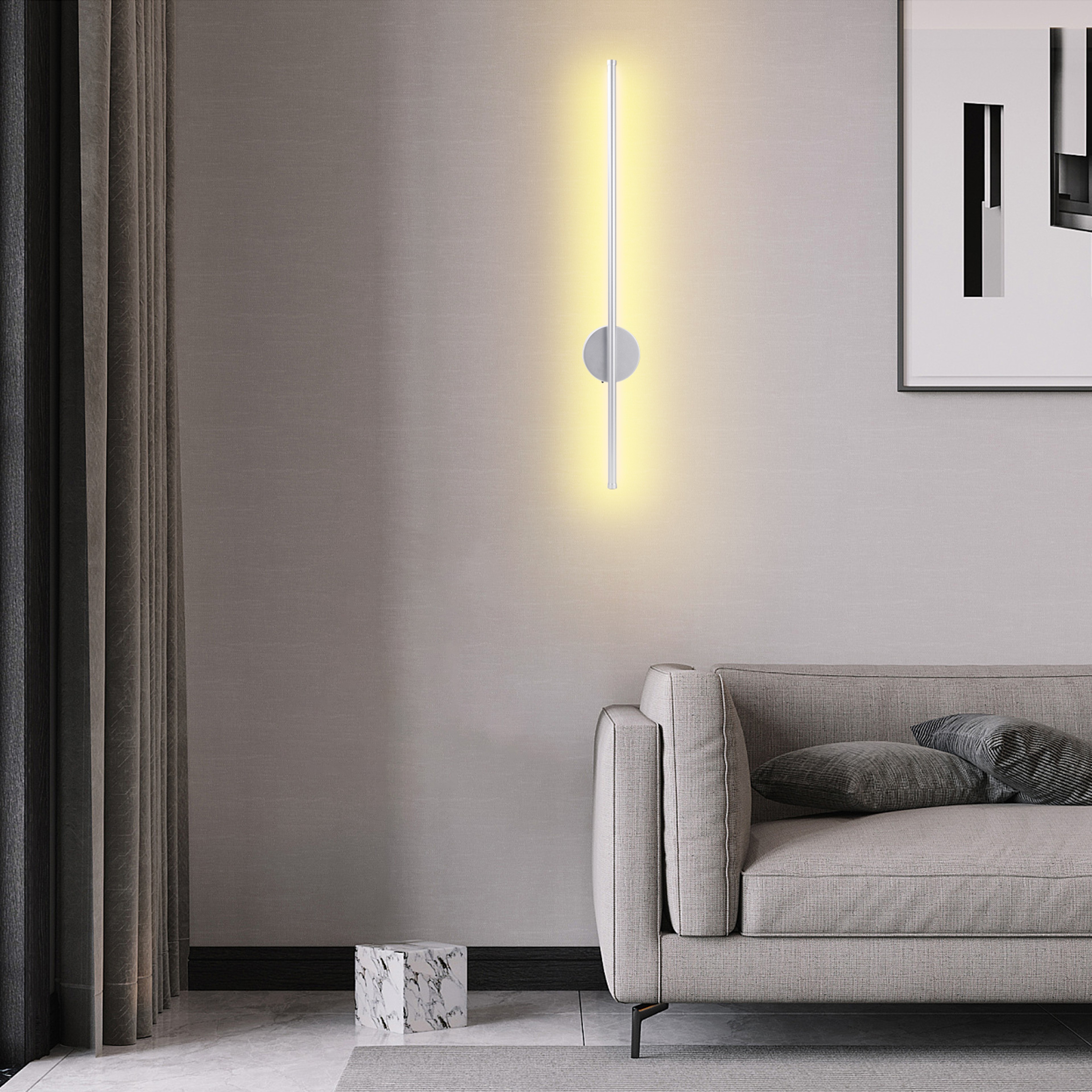 Modern Wireless Wall Light Rechargeable Wall Sconce with Remote Control for Bedroom Hallway – view 8