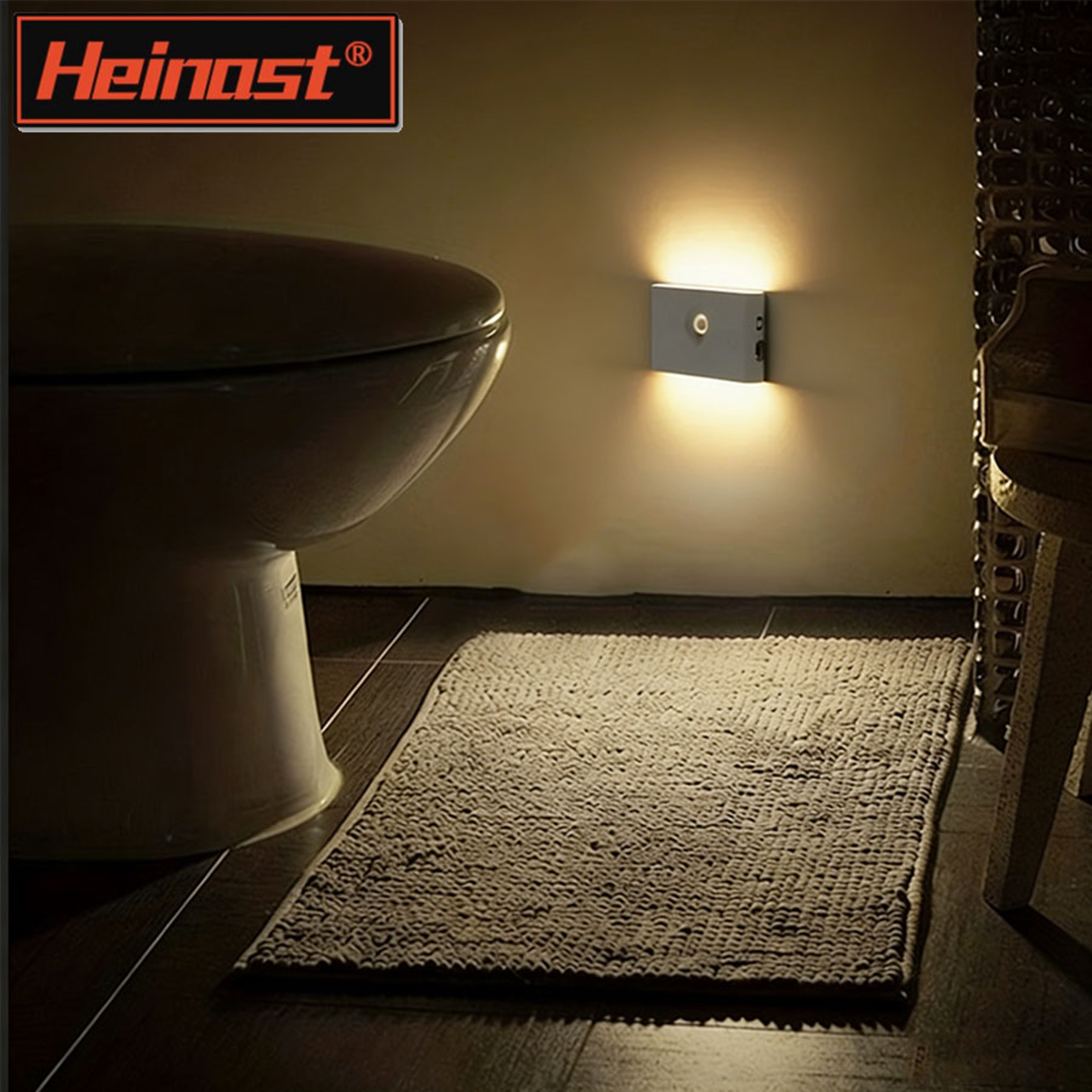 Smart Motion Sensor Night Light USB Rechargeable Wireless LED Wall Lamp 0