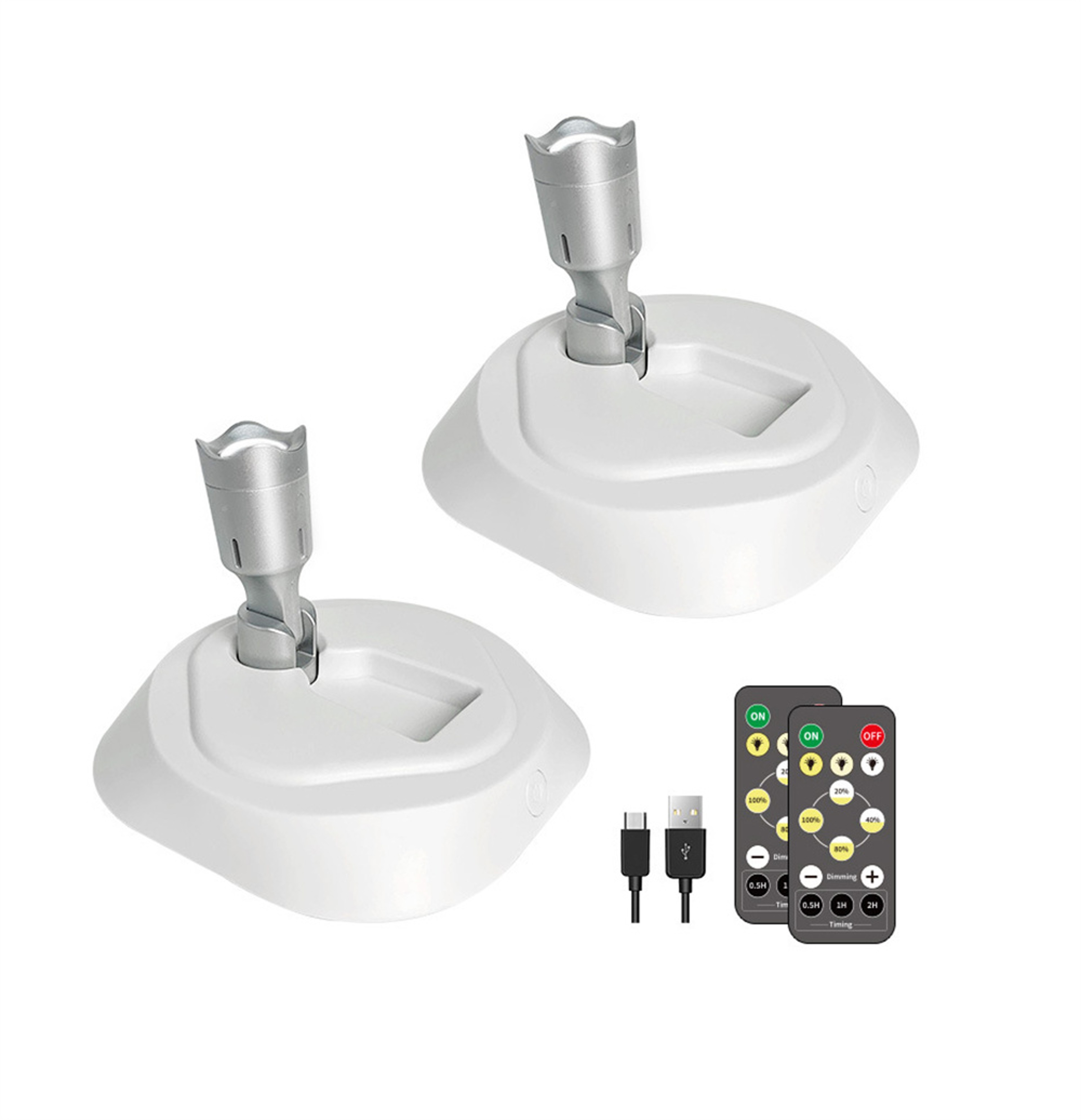 Rechargeable LED Spotlights with Remote 2 Pack Wireless Picture Light for Art Display & Indoor Accent Lighting – view 8