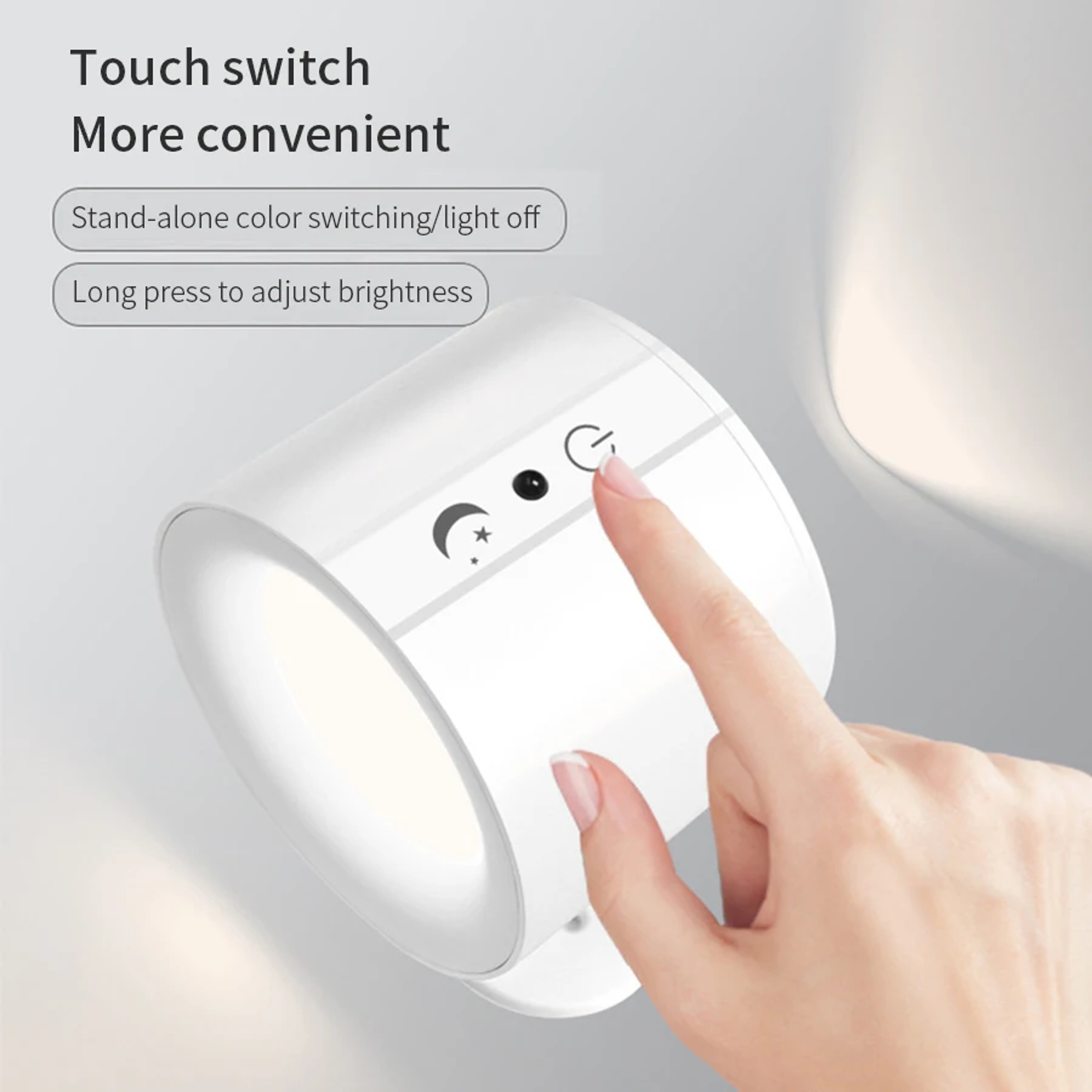 LED Wall Lamp Rechargeable Wall Sconce With Remote Touch Control And Color Modes 3