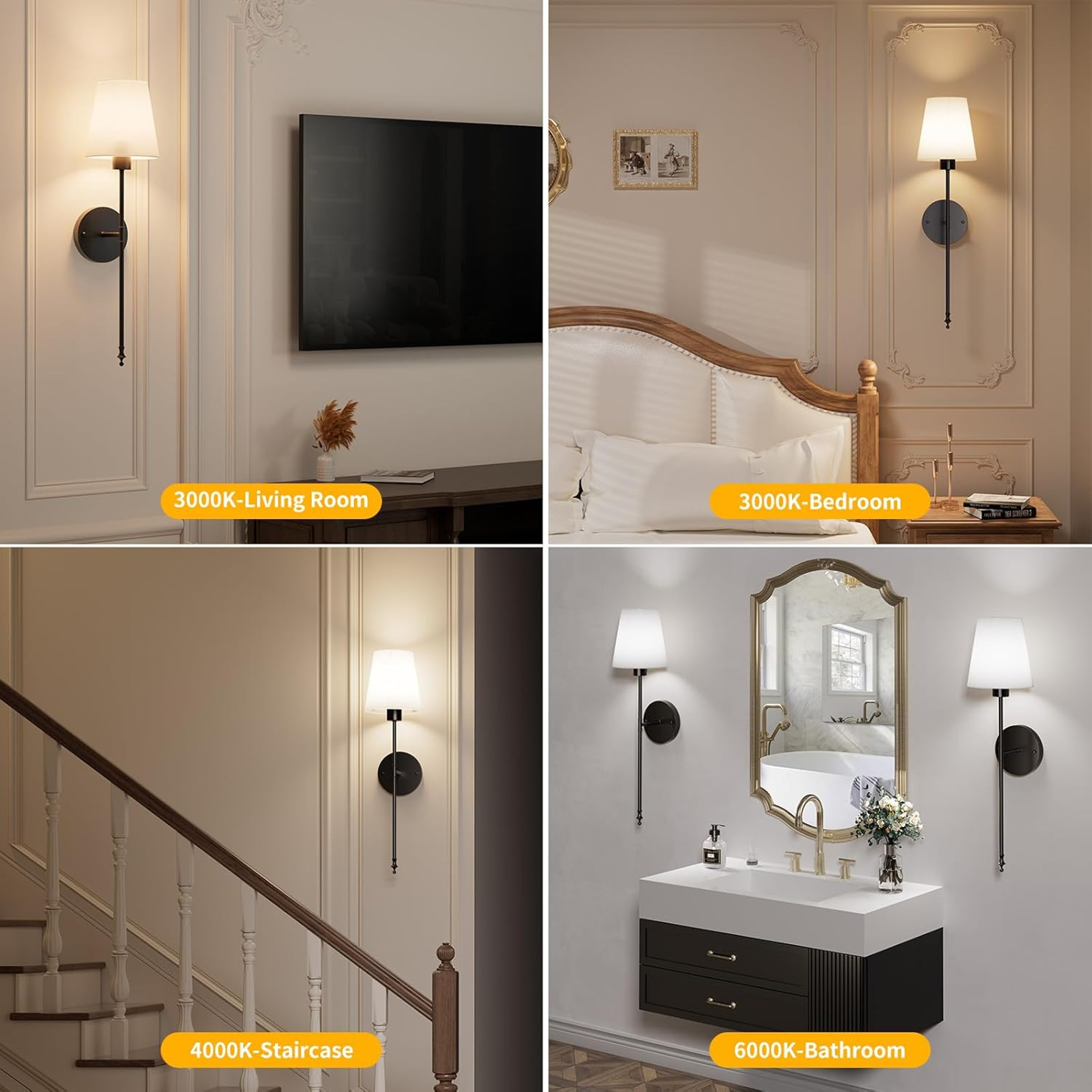 Battery Operated Wall Sconce Cordless Wall Light With Rechargeable Bulb Remote Control 2