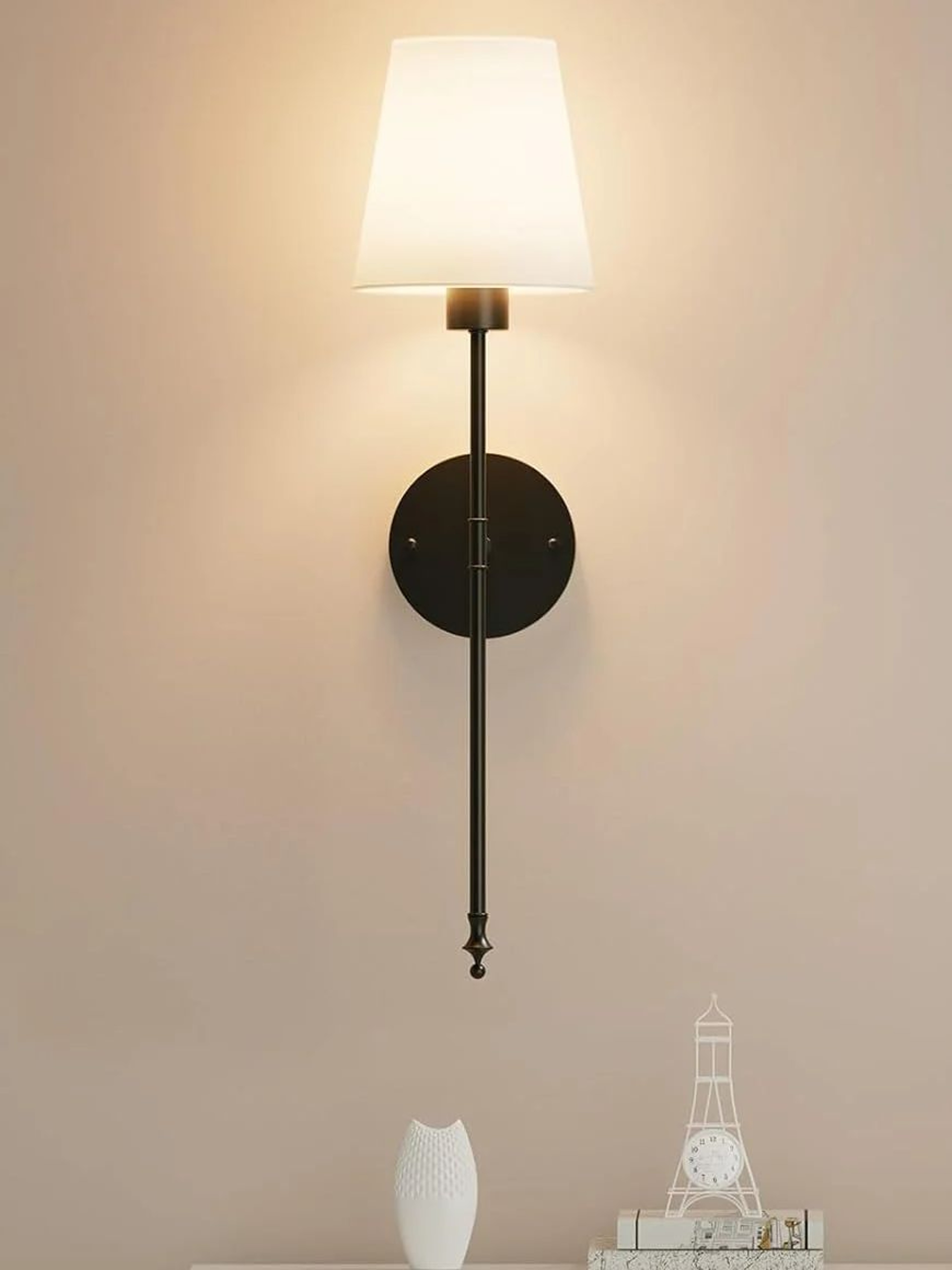 Battery Operated Wall Sconce Cordless Wall Light With Rechargeable Bulb Remote Control 6