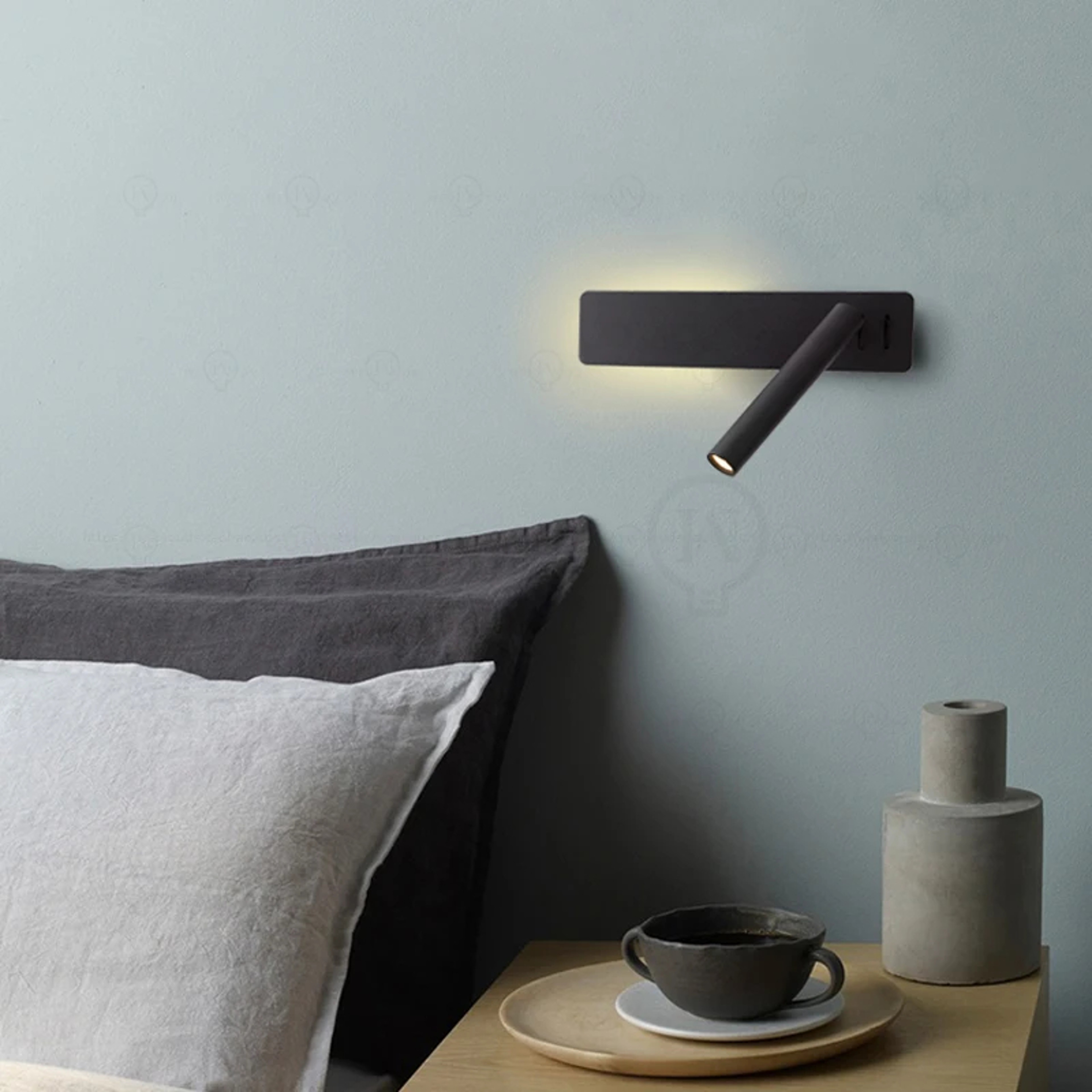 Minimalist LED Wall Reading Lamp Rotatable Bedside Reading Light Wall Mounted Spotlight 5