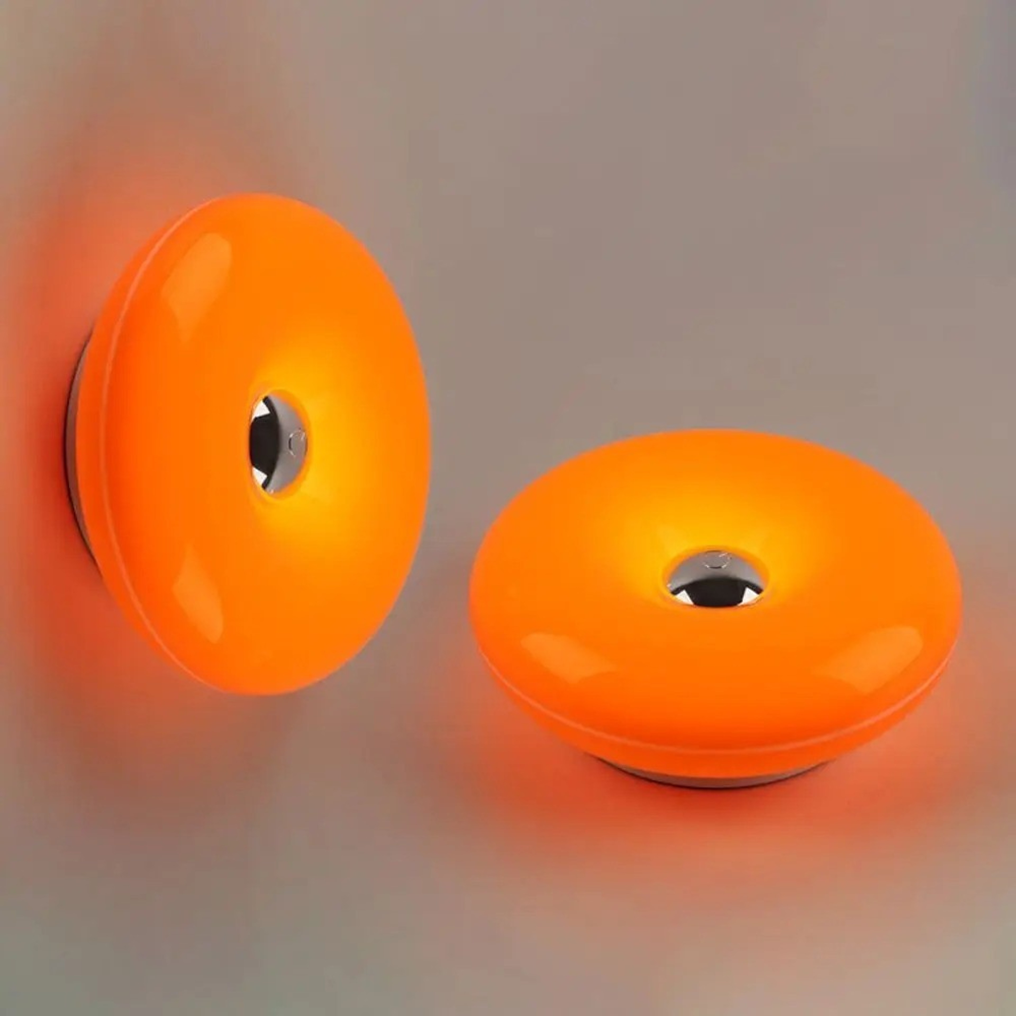 Modern LED Wall Lamp USB Touch Control Dimmable Donut Bedside Light 4