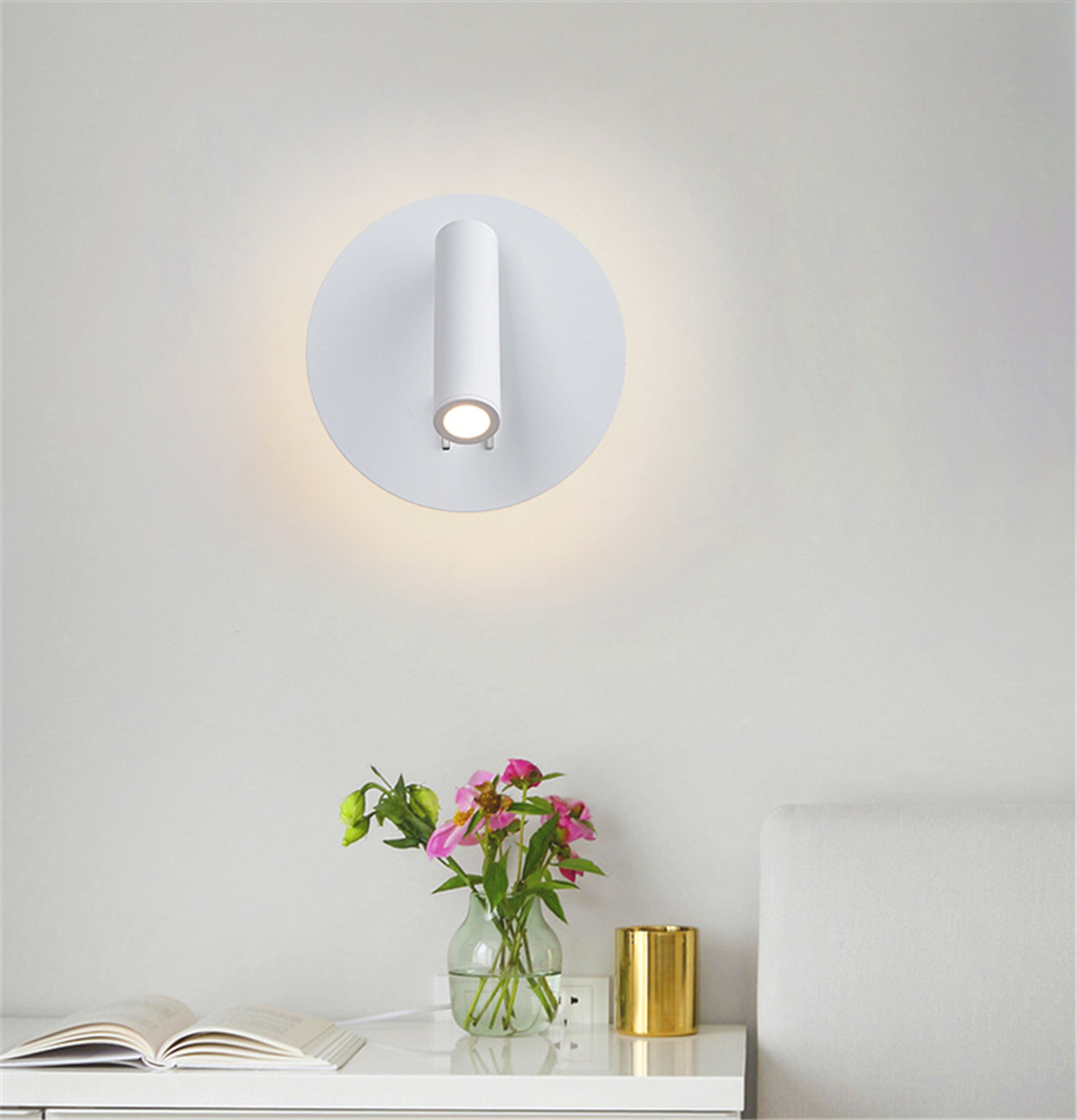 Rechargeable Wall Sconce Wireless Wall Light With RGB LED Mood Lighting 4