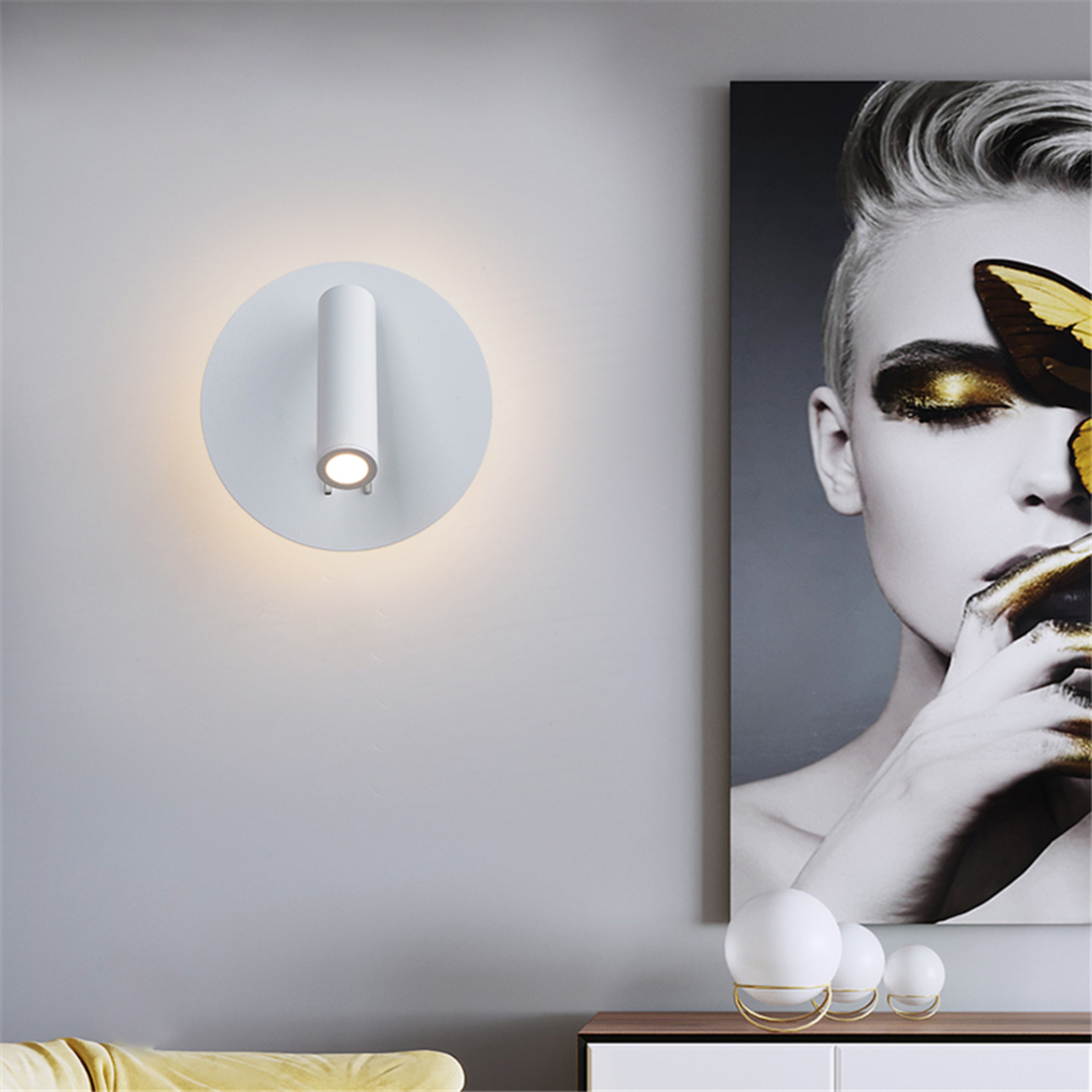Rechargeable Wall Sconce Wireless Wall Light With RGB LED Mood Lighting 5