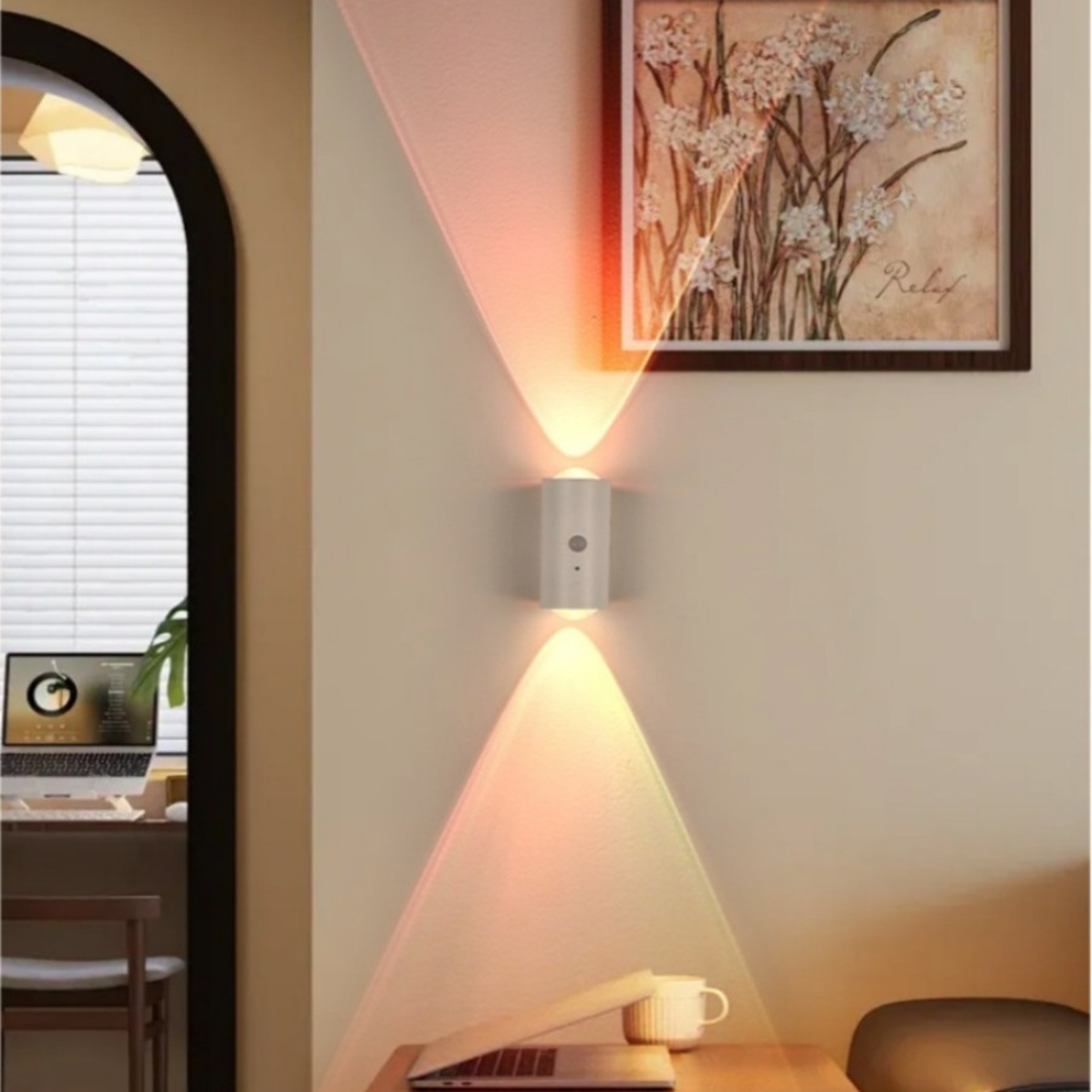 Smart Motion Sensor Wall Light Rechargeable RGB Magnetic Wall Lamp For Cabinets Hallways And Bedroo 3