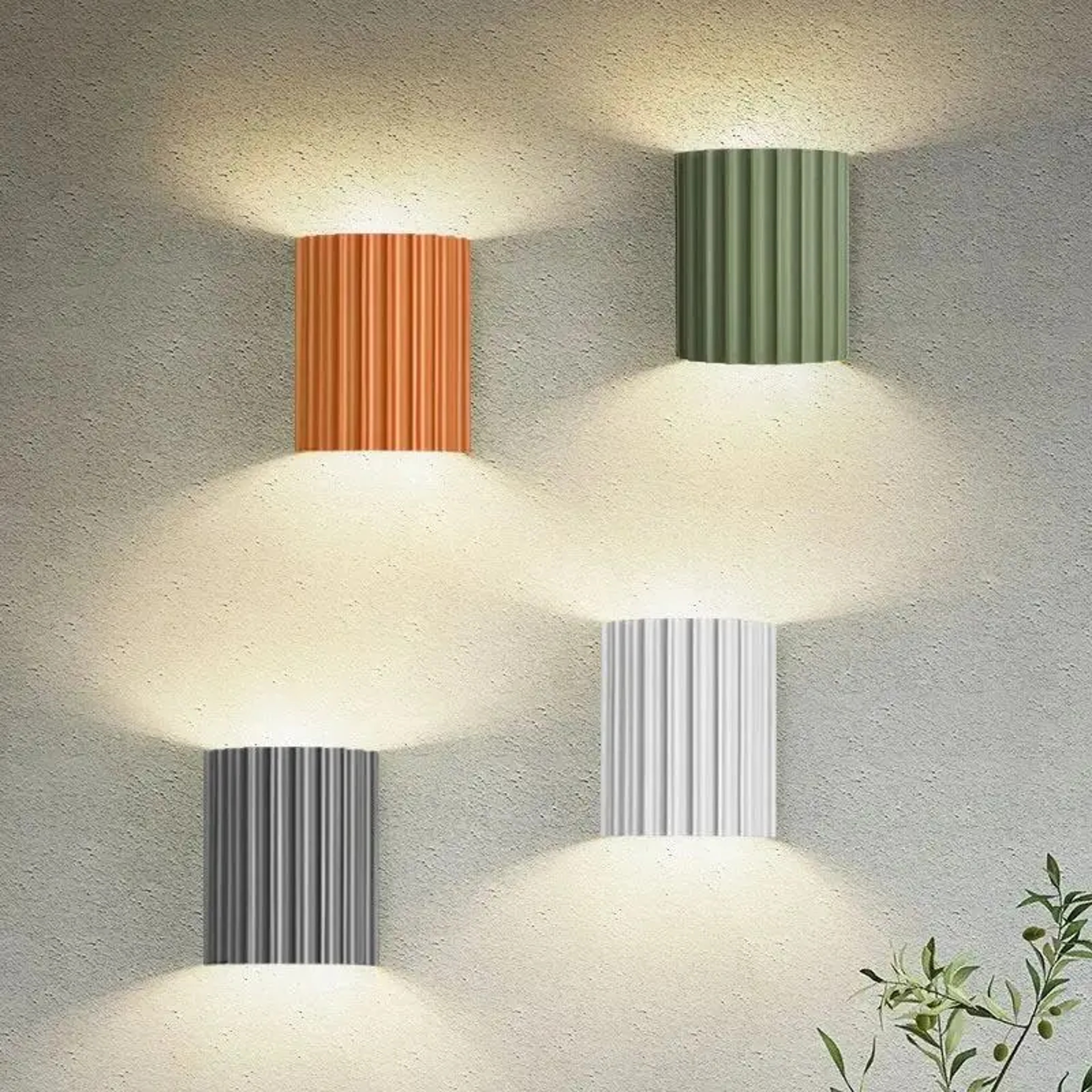 Modern LED Wall Sconce Resin Bedside Wall Lamp for Living Room Bedroom Hallway – view 1