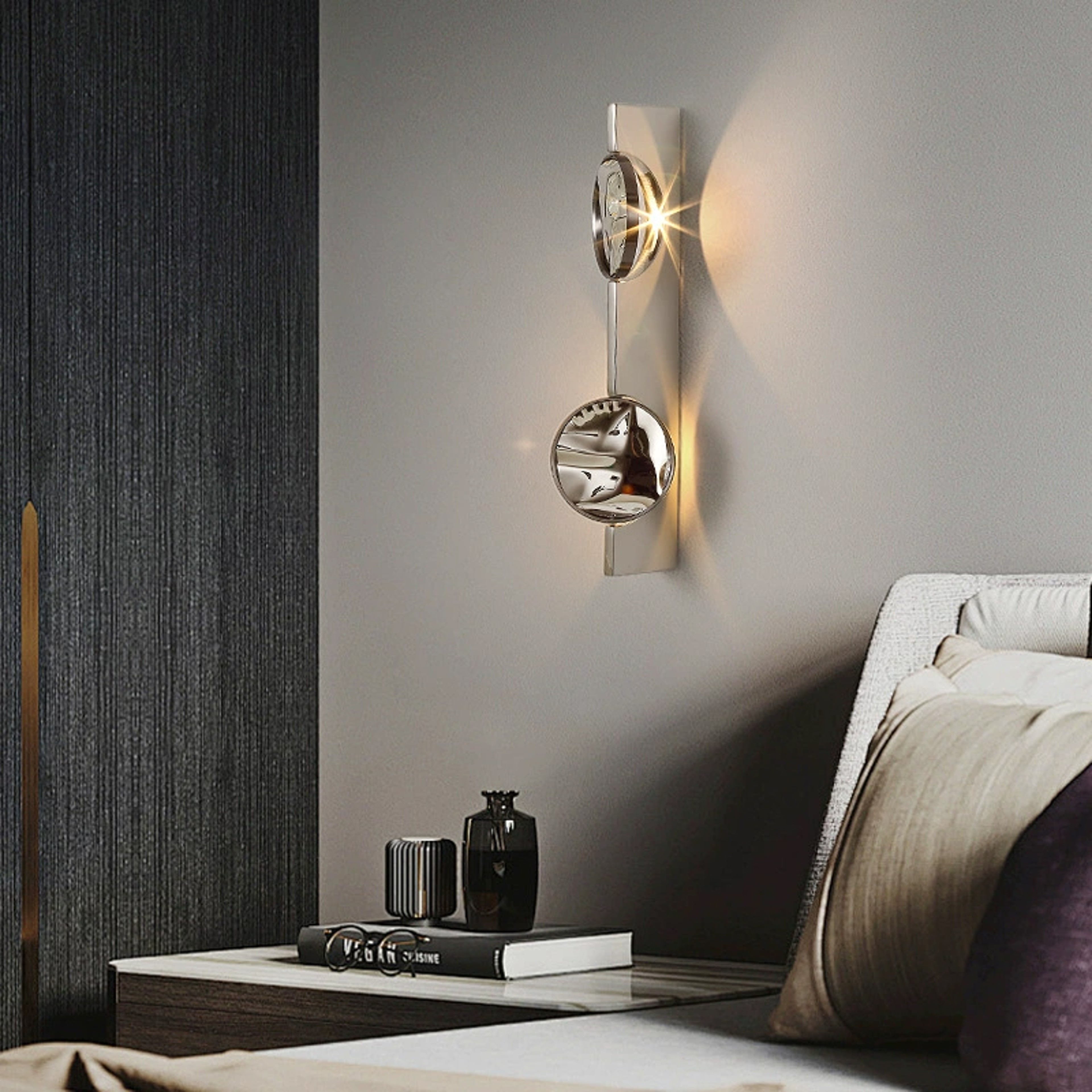 Modern LED Wall Sconce Decorative Corrugated Wall Light for Living Room Hallway Bedroom – view 3