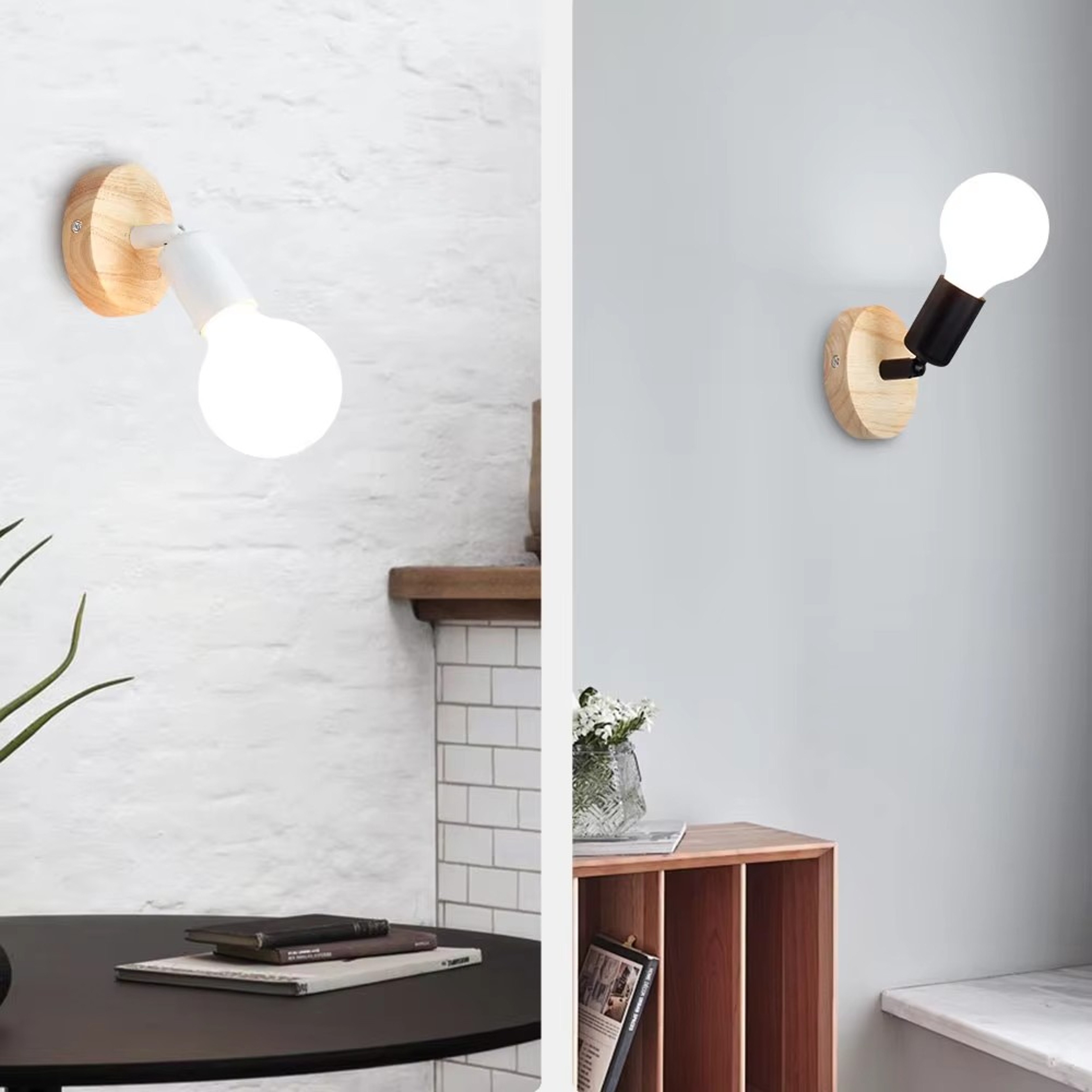 Vintage Wall Sconce Industrial Wall Lamp Retro Bedside Light For Bedroom Dining Room Hallway 2