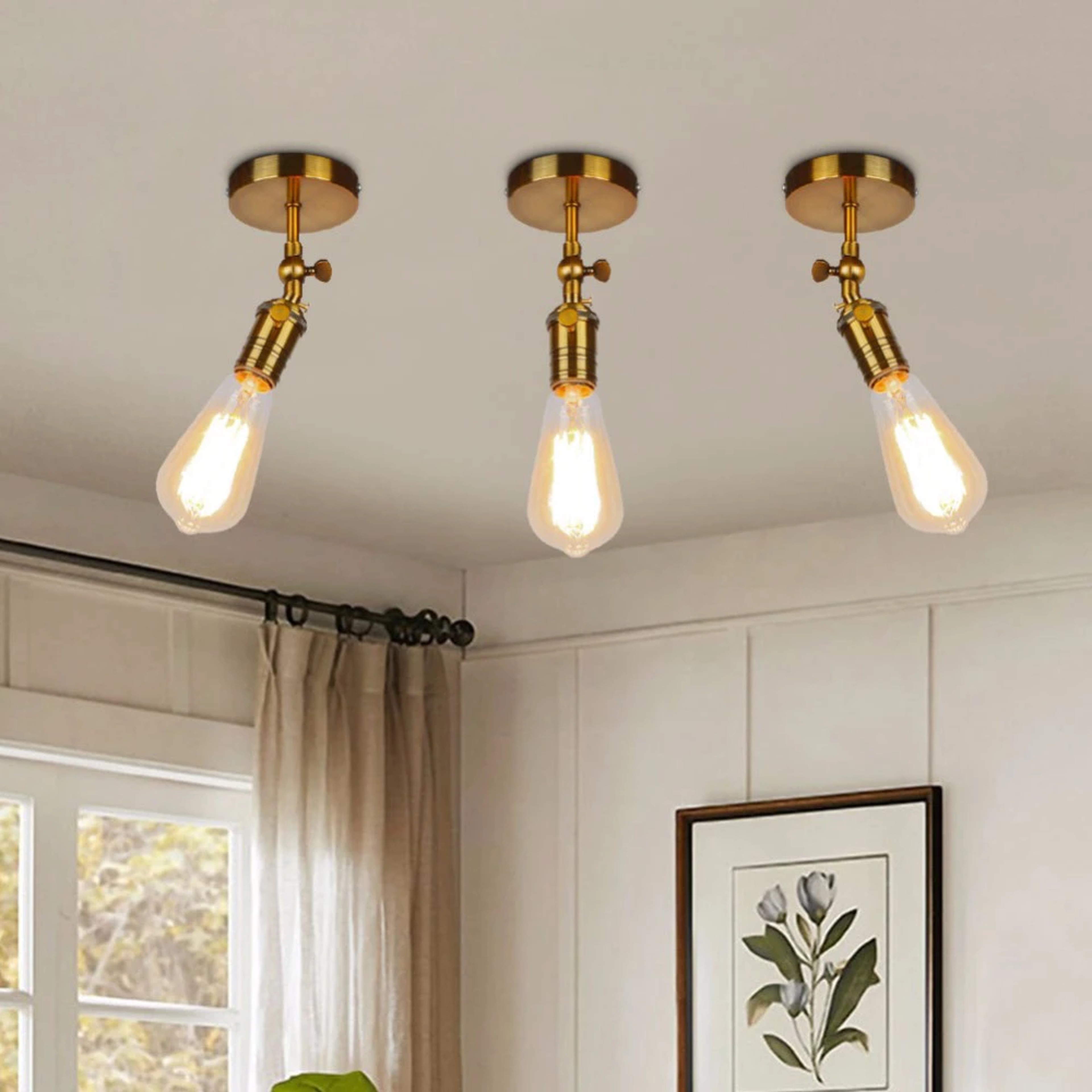 Vintage Industrial Wall Lamp Adjustable Swing Arm Wall Sconce for Bedroom Hallway and Reading Nook – view 2