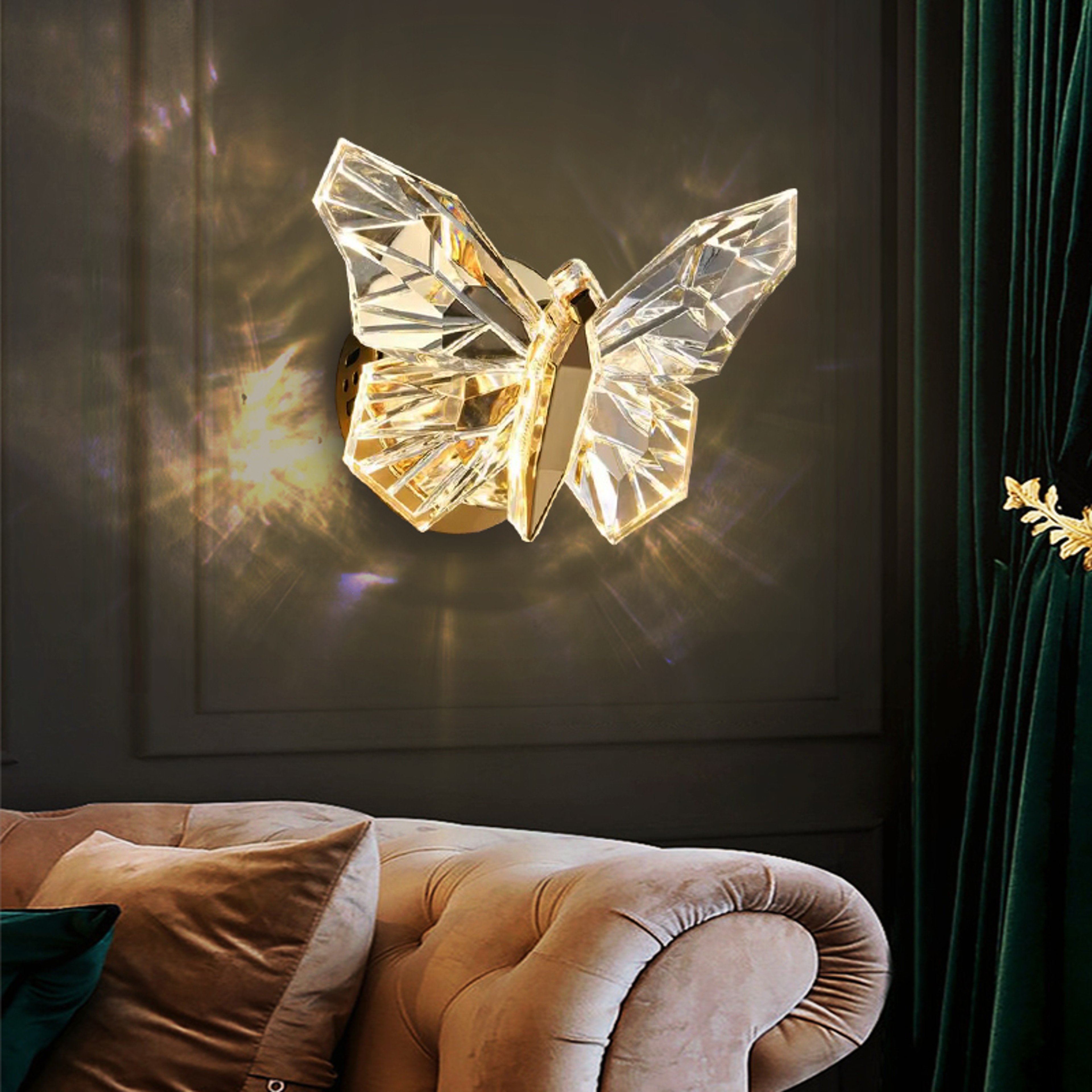 Nordic LED Butterfly Wall Lamp Modern Decorative Wall Sconce For Bedroom Living Room Hallway 0